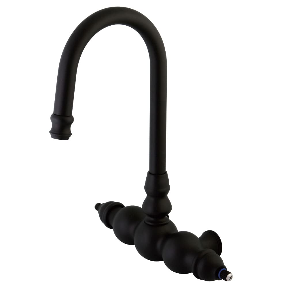 Kingston Brass ABT300-5 Vintage Goose Neck Kitchen Faucet in Oil Rubbed Bronze - 4-11/16 Inch Height - Perfect for Farmhouse & Traditional Style Sinks