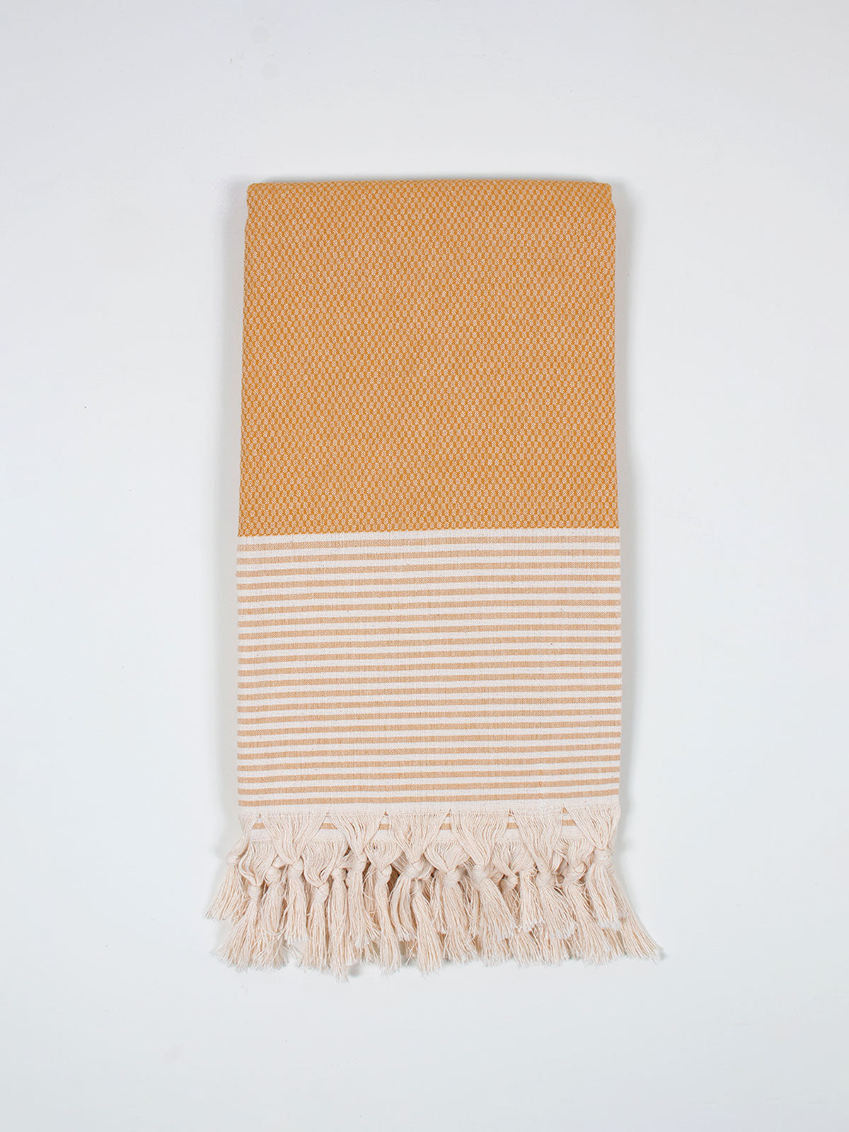 Premium Amalfi Hammam Towel - Soft & Absorbent Mustard Turkish Bath Towel for Spa, Beach, Yoga & Travel | Lightweight & Quick-Drying