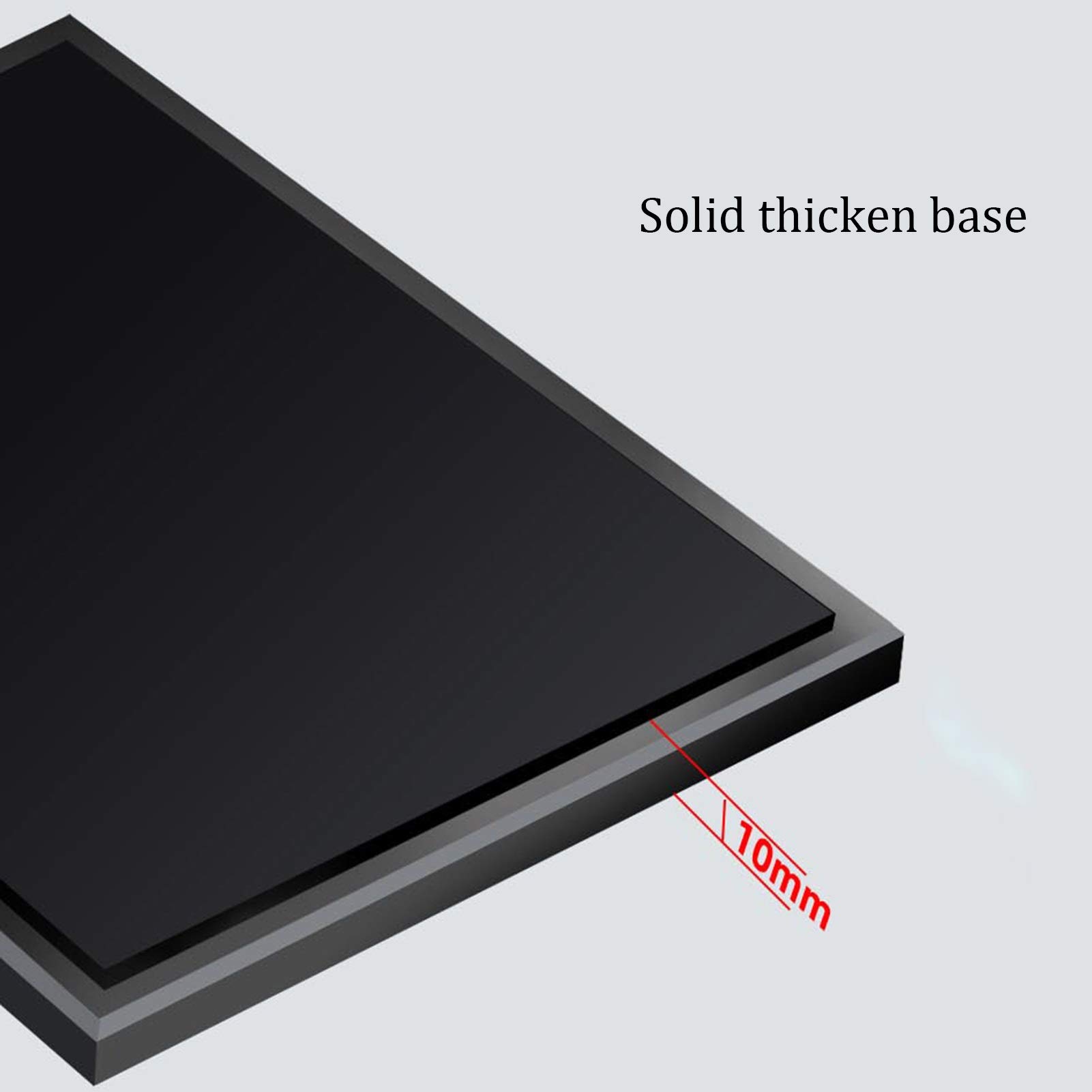 XINGLL Acrylic Display Case with Thickened Black Base - Transparent Dustproof Showcase for Toy Models, Basketball Memorabilia & Collectible Figures - Perfect for Home Decor, Office Display and Collection Protection