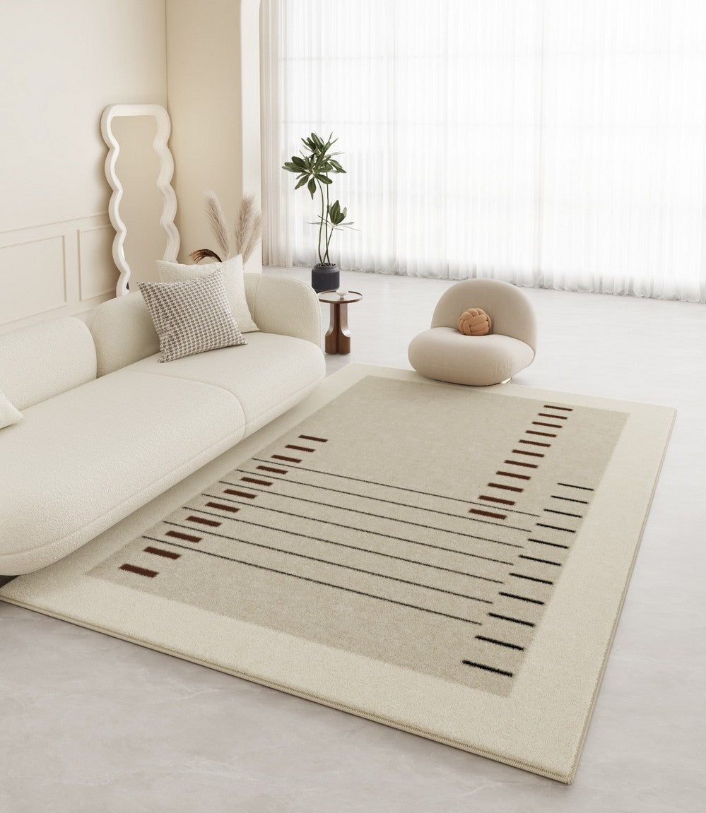 Abstract Modern Area Rugs - Large Geometric Contemporary Rug for Bedroom, Living Room & Dining Room Decor - Soft Non-Slip Floor Mat for Home Office, Nursery and Dorm Room