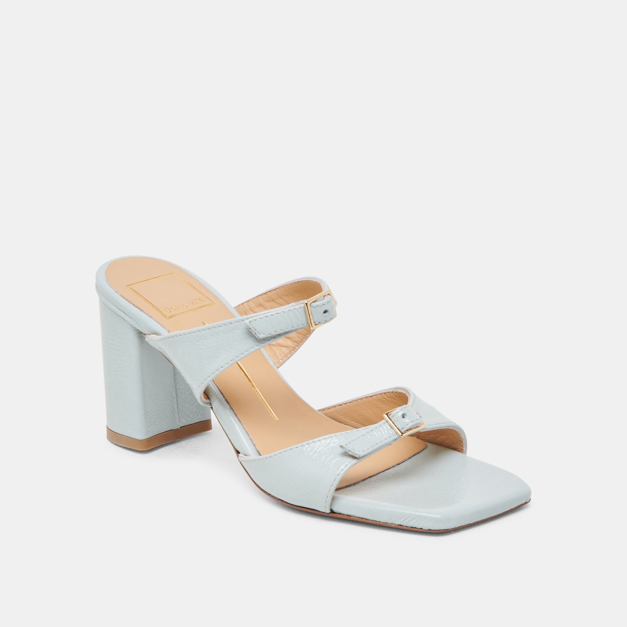 Shane Heels Women's Ice Blue Crinkle Patent High Heels - Elegant Dress Shoes for Parties, Weddings & Special Occasions