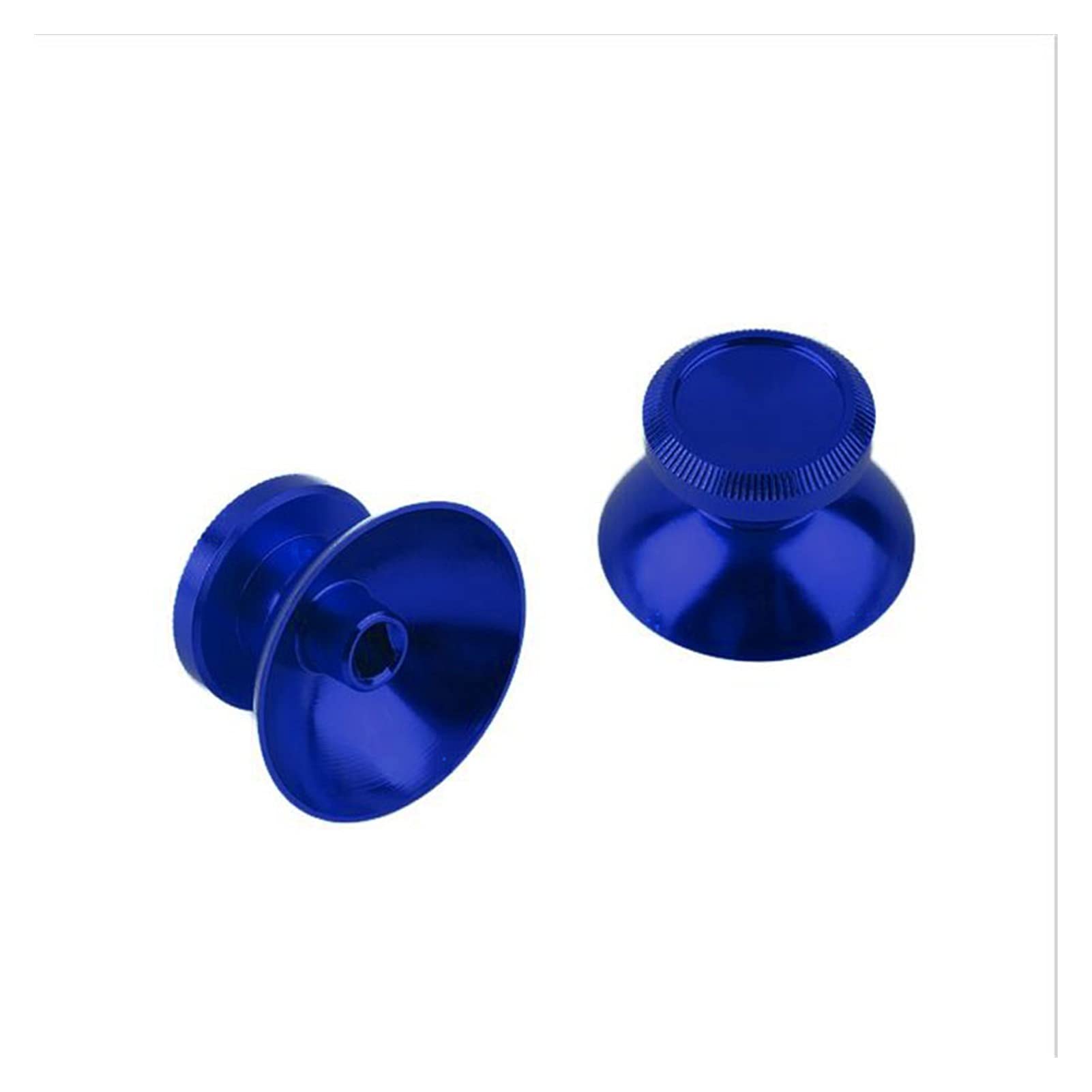 Premium Metal Thumb Grip Joystick Caps for PS4 Slim/Pro & Xbox One Controllers - Enhanced Grip & Durability - Blue - Perfect for FPS, Racing & Action Games