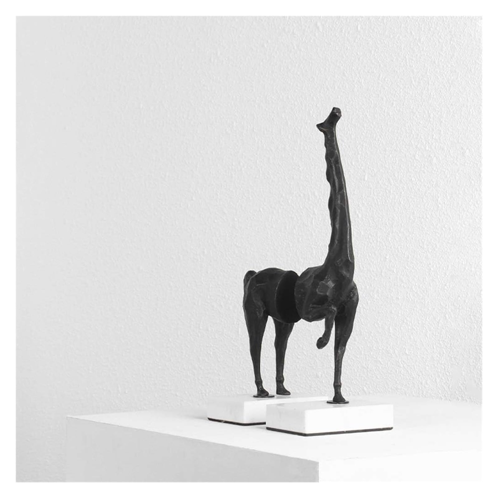 Elegant Marble & Cast Iron Horse Bookends - Heavy Duty Book Holder for Shelves, Office, and Home Decor - Perfect for Organizing Books, Displaying Collectibles, and Adding Sophistication to Any Space