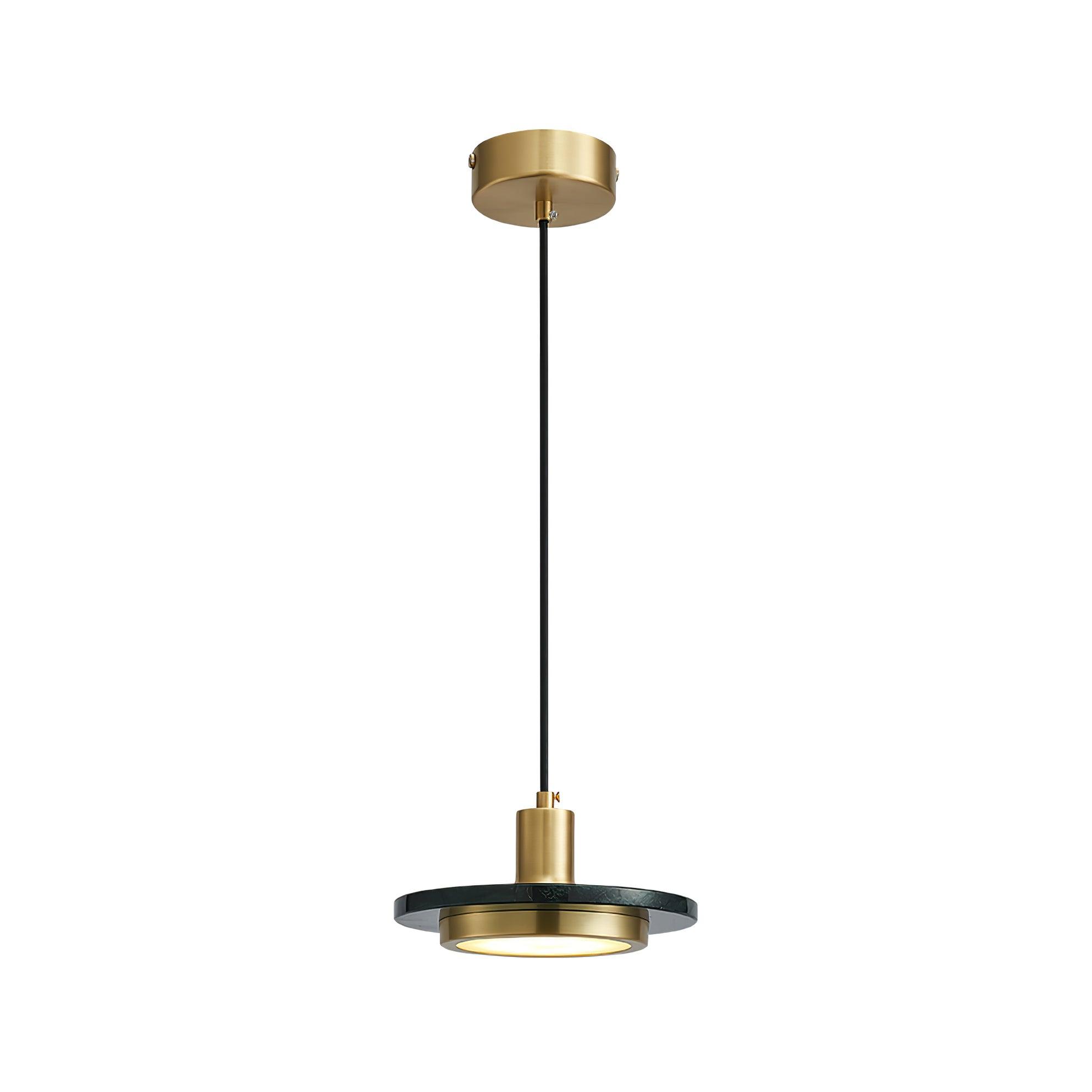 Modern Double Circle Pendant Light - Sleek Metal Hanging Chandelier for Dining Room, Kitchen Island & Bedroom Lighting | Dimmable LED Fixture