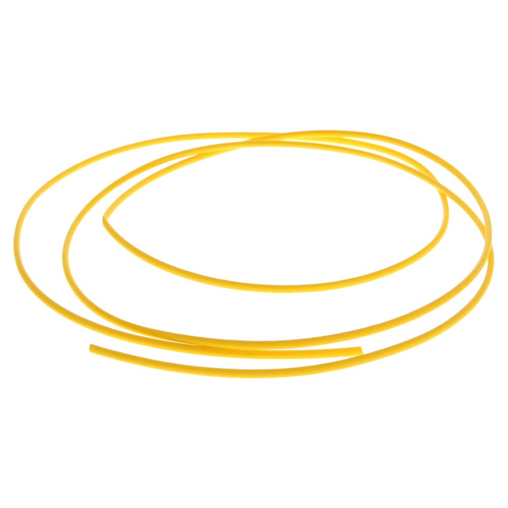 Othmro 3.28FT Yellow PE Plastic Heat Shrink Tubing - 0.04