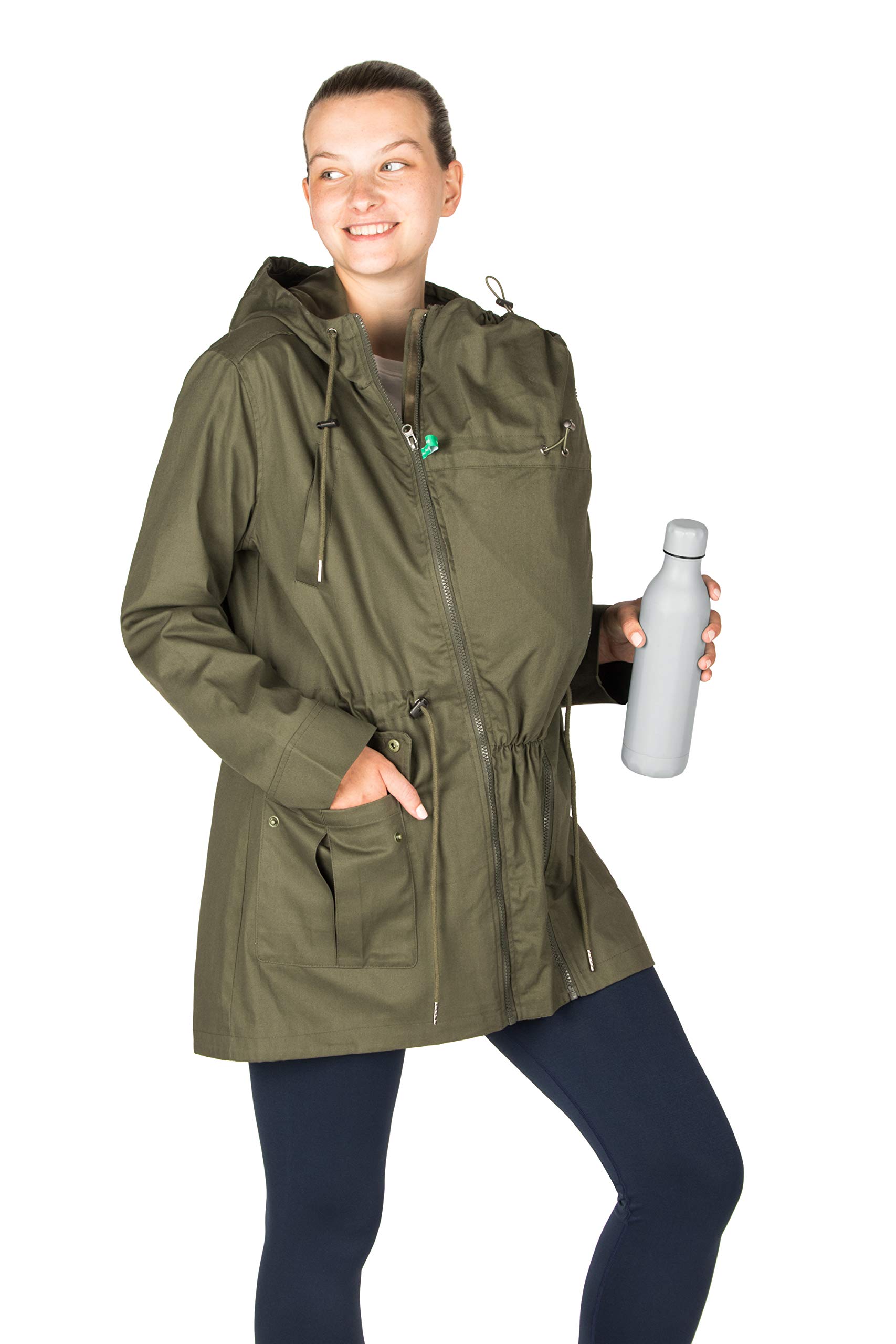 Maternity Jacket 3 in 1 Military Style - Weatherproof, Adjustable Fit for Outdoor Adventures & Urban Exploration