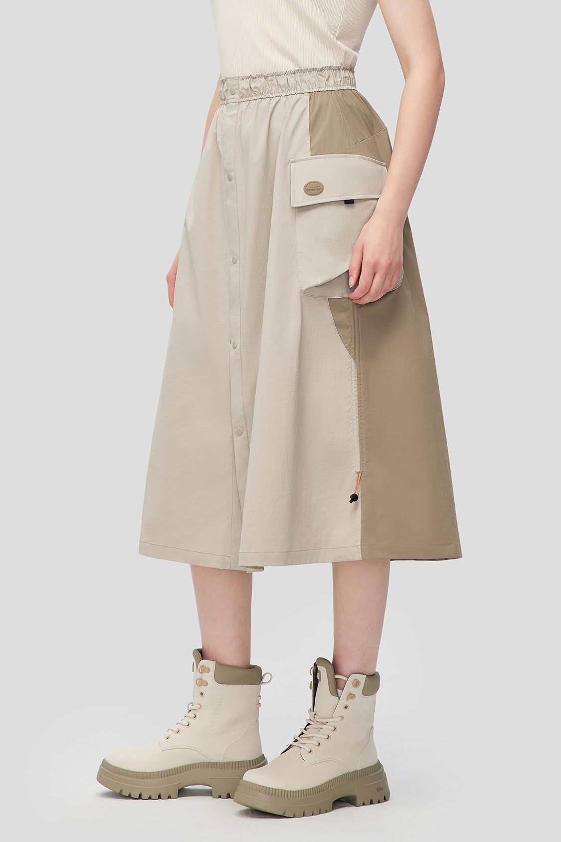 Women's Water Repellent Utility Skirt with Parachute Design - Outdoor Hiking, Travel & Casual Wear for Active Lifestyles