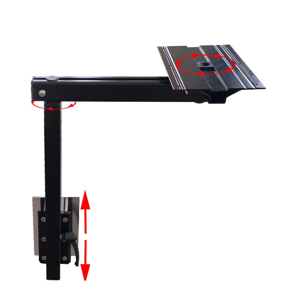Adjustable Aluminum Alloy Table Legs - 360° Rotating & Height Adjustable for Camping, RV, Outdoor Picnics & Home Office (Black) - Easy to Assemble & Disassemble