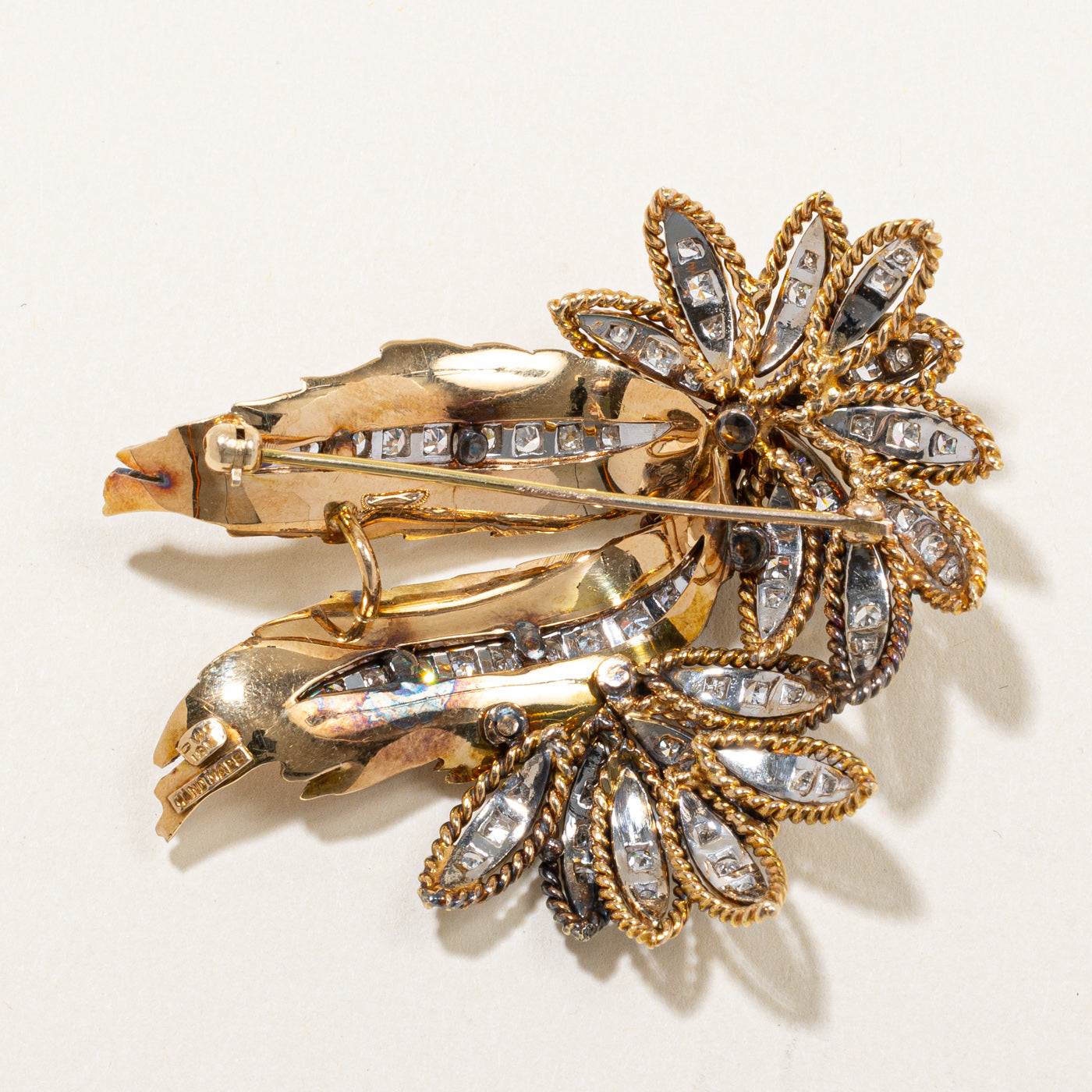 1.50ctw Diamond Ornate Brooch - Vintage Inspired Jewelry for Women | Perfect for Weddings, Parties & Special Occasions