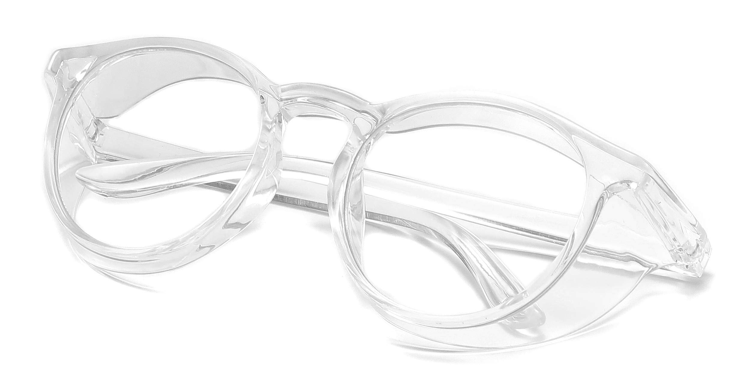 Alsenor Safety Glasses Anti-Fog - Protective Eyewear with Blue Light Blocking, Dust & UV Protection for Men & Women (Round, Clear) - Ideal for Construction, Lab Work & Computer Use