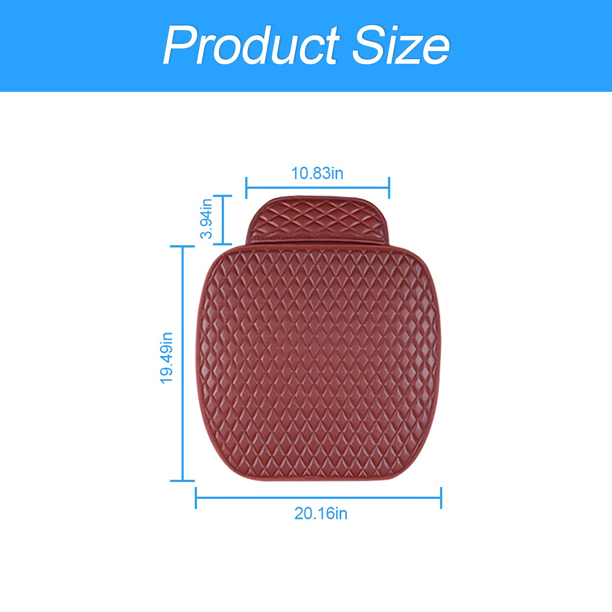 Premium Moly Magnolia Leather Car Seat Cover & Protector - Universal Fit for 90% Cars, SUVs & Vehicles - Comfortable Auto Interior Accessories for Men & Women (Red) - Perfect for Road Trips, Commuting & Protecting Your Seats