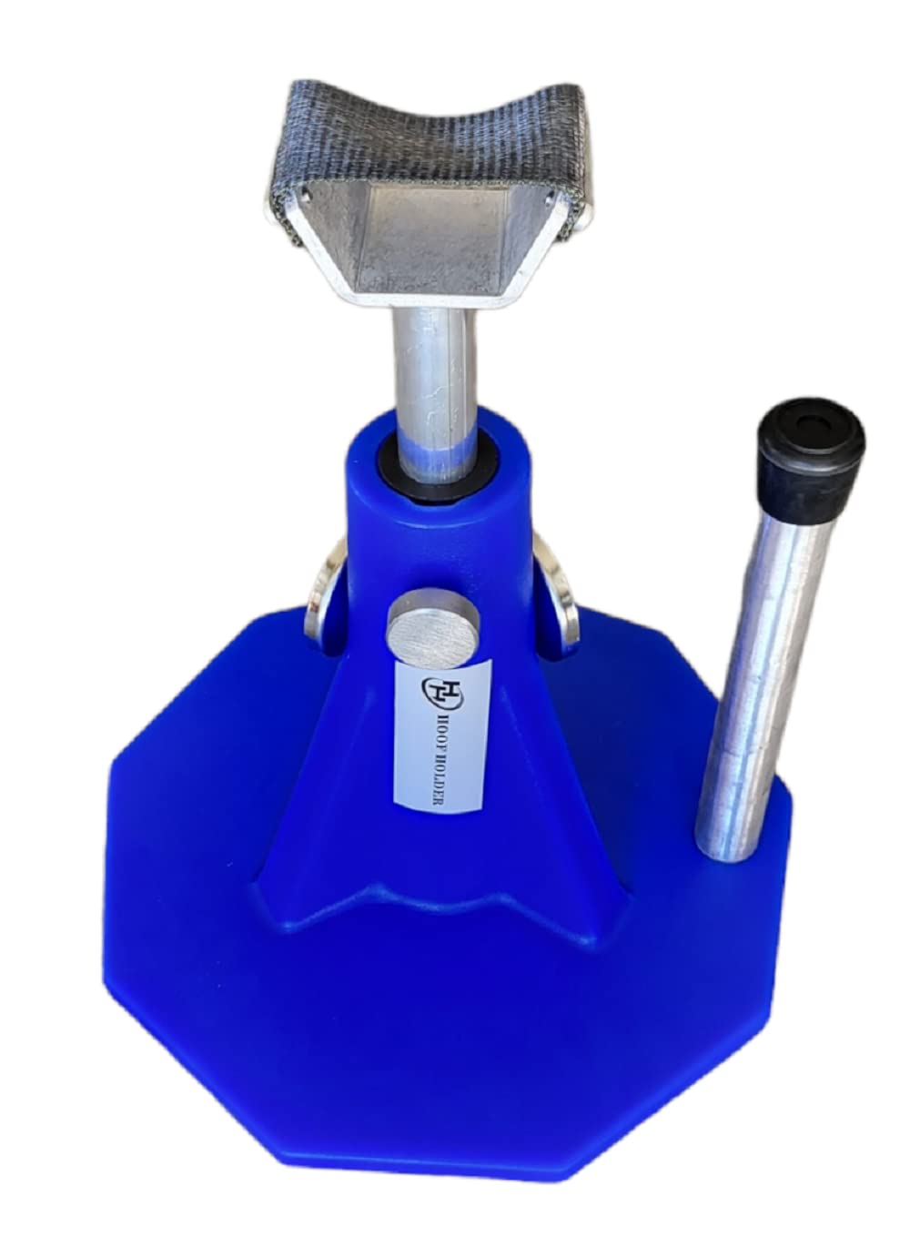 Professional Horse Hoof Holder Jack Stand - Heavy Duty Barefoot Trimmer Tool in Blue for Equine Care | Perfect for Farriers, Veterinarians & Horse Owners | Stable, Grooming & Hoof Maintenance Essential