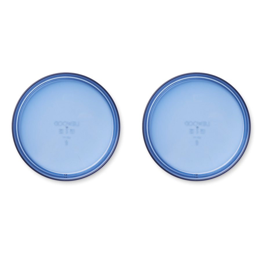 LIEWOOD Nara Bowl Set of 2 - Premium Surf Blue Ceramic Bowls for Breakfast, Salad, Soup & Snacks - Microwave & Dishwasher Safe Kitchenware