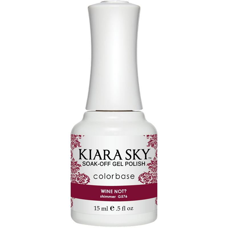 Gel Polish G576 Wine Not - Long Lasting Nail Polish for Salon Quality Manicures at Home | Perfect for Parties, Weddings & Special Occasions