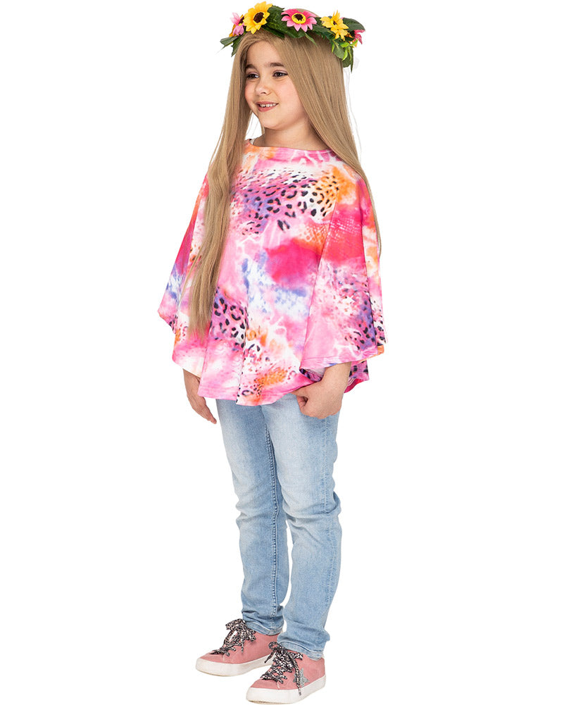 60s Flower Child Kids Costume Kit - Hippie Outfit for Boys & Girls - Perfect for Halloween, Dress Up Parties & Theme Events