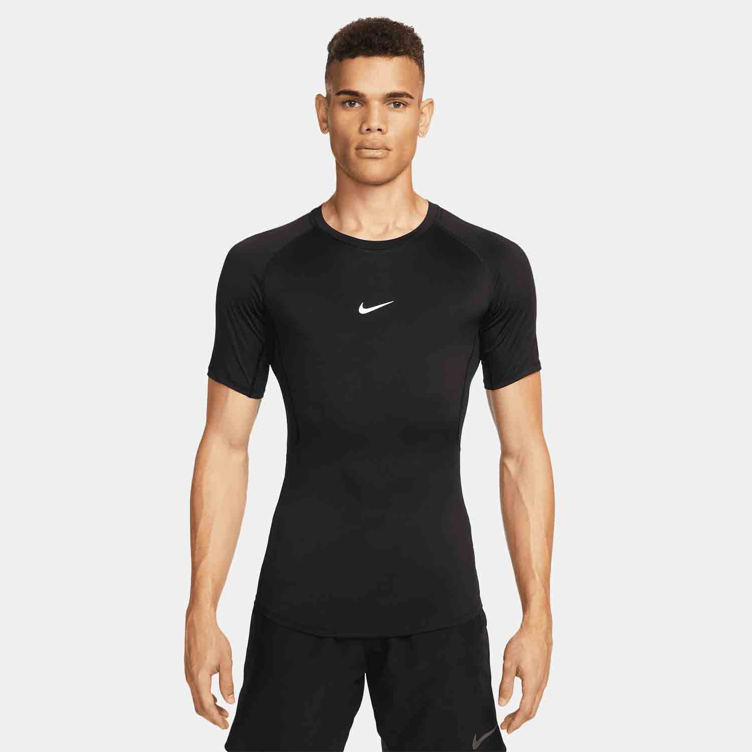 Men's Dri-FIT Moisture-Wicking Tight Short Sleeve Workout Shirt - Gym, Running & Training Activewear