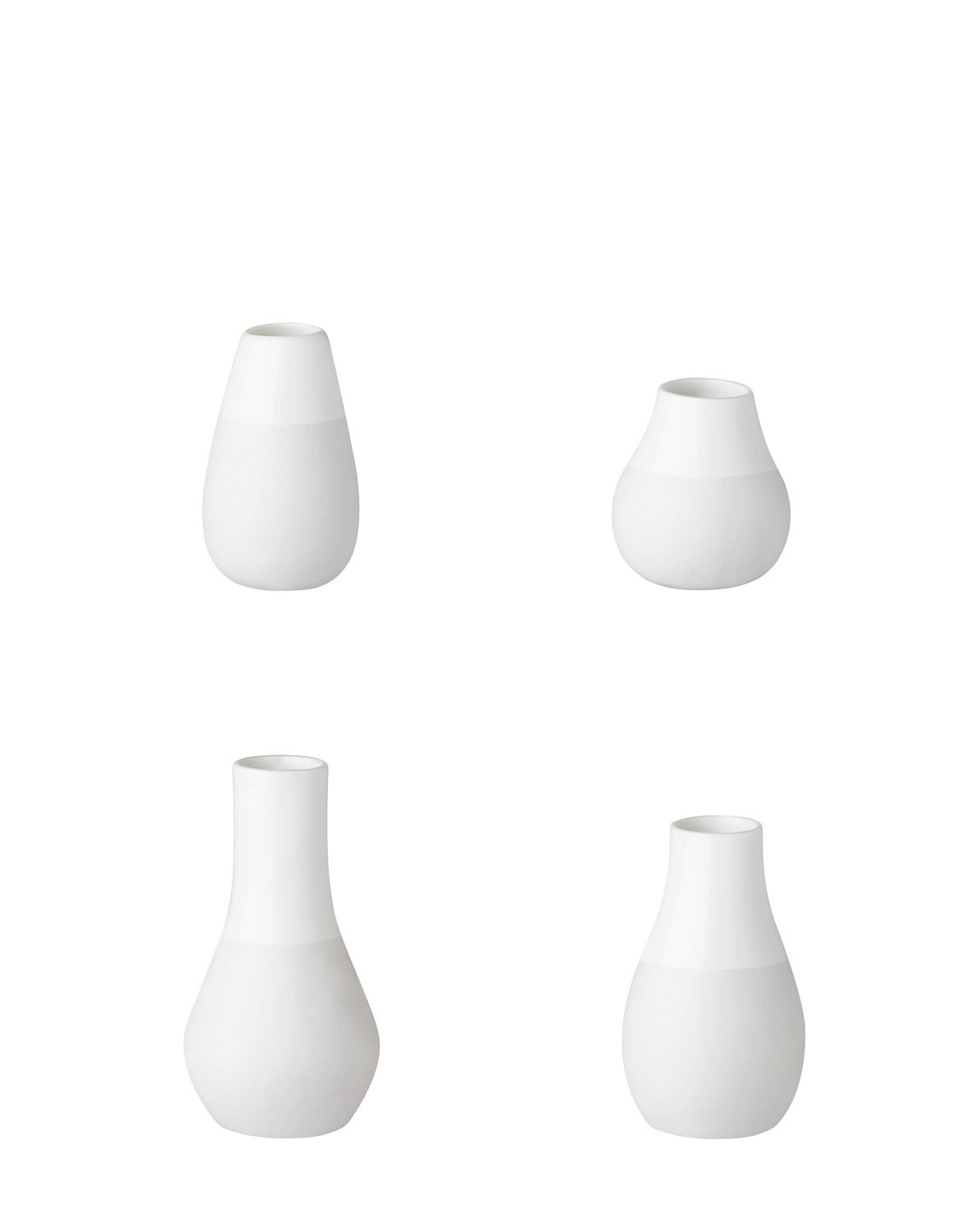 Mini Vases Set of 4 - Small Decorative Flower Vases for Home Decor, Wedding Centerpieces & Tabletop Arrangements