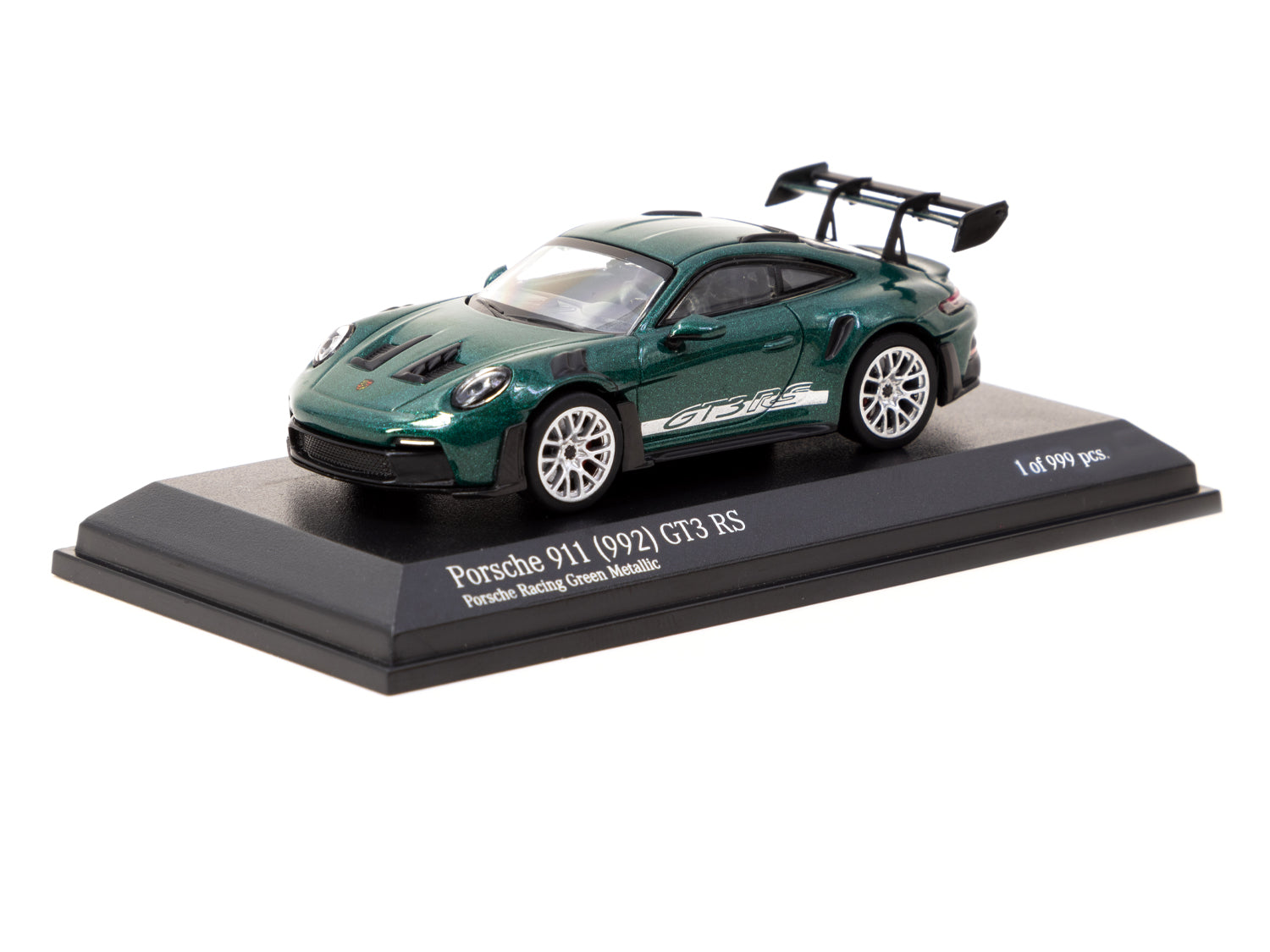 1/64 Scale Porsche 911 (992) GT3 RS GT Diecast Model Car - MiniChamps x Tarmac Works Collaboration - Racing Green Metallic Finish - Perfect for Collectors & Racing Enthusiasts - Display Case & Gift Box Included