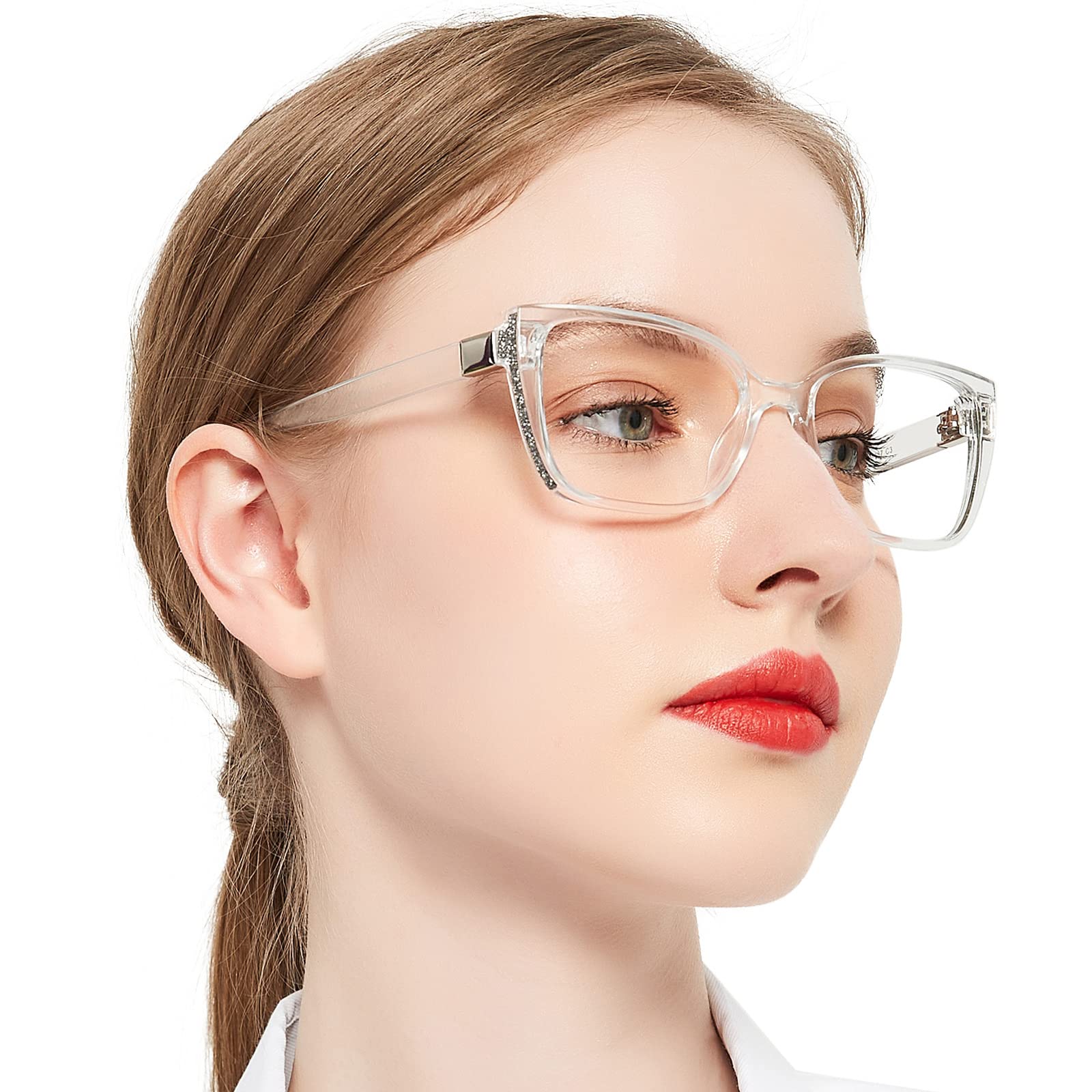 OCCI CHIARI Stylish Reading Glasses for Women & Men - Lightweight Eyeglass Frames with Spring Hinges - Perfect for Reading, Working, and Computer Use