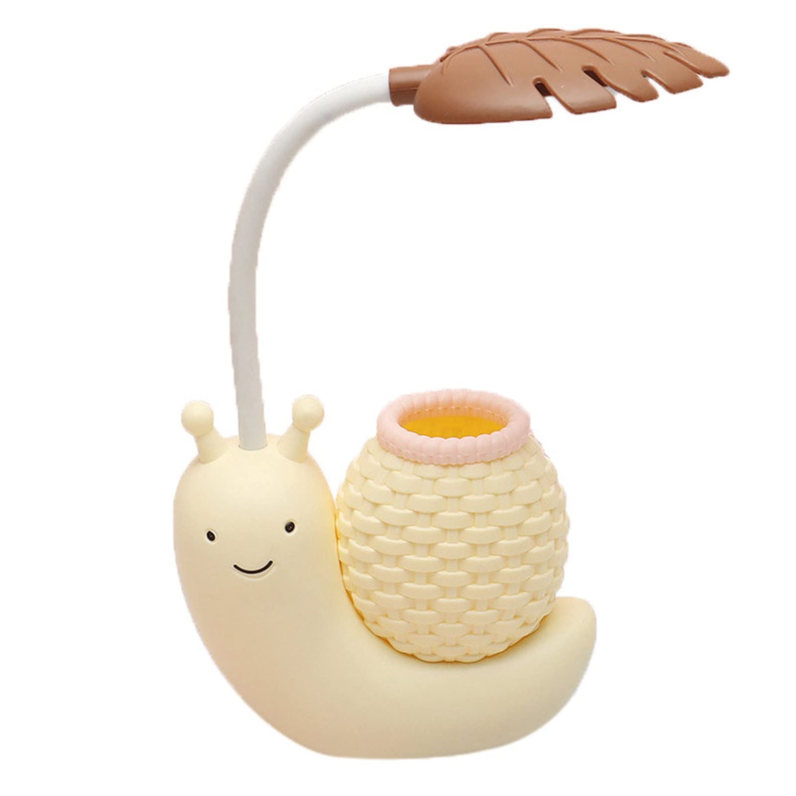 YUUAND USB Charging LED Cartoon Pen Holder Desk Lamp - Eye Protection Night Light for Kids Room, Office & Study Table | Perfect Gift for Students & Professionals