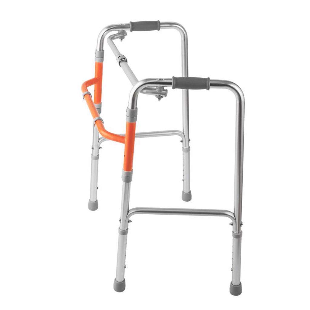 **Foldable 4-Legged Walker for Seniors - Lightweight Mobility Aid with Adjustable Height for Indoor & Outdoor Use**
