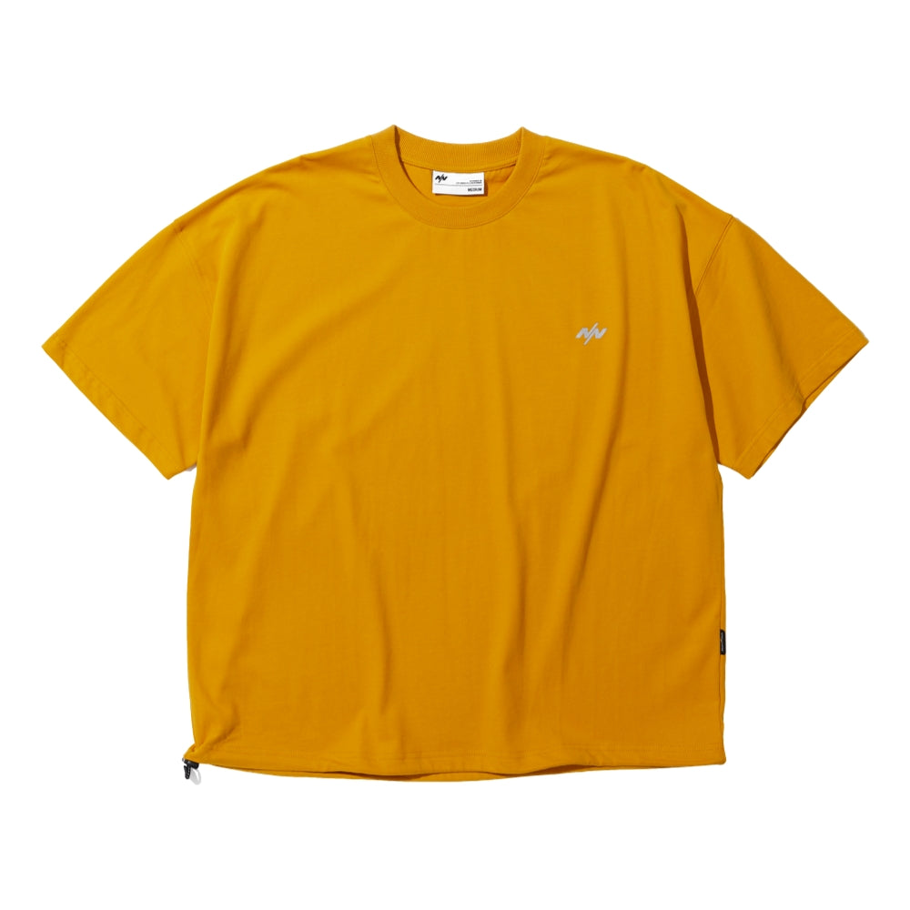 Nine Point Nine Expert Base Logo Short Sleeve Pullover Tee - Amber - Casual Wear for Men, Perfect for Everyday Outfits and Street Style