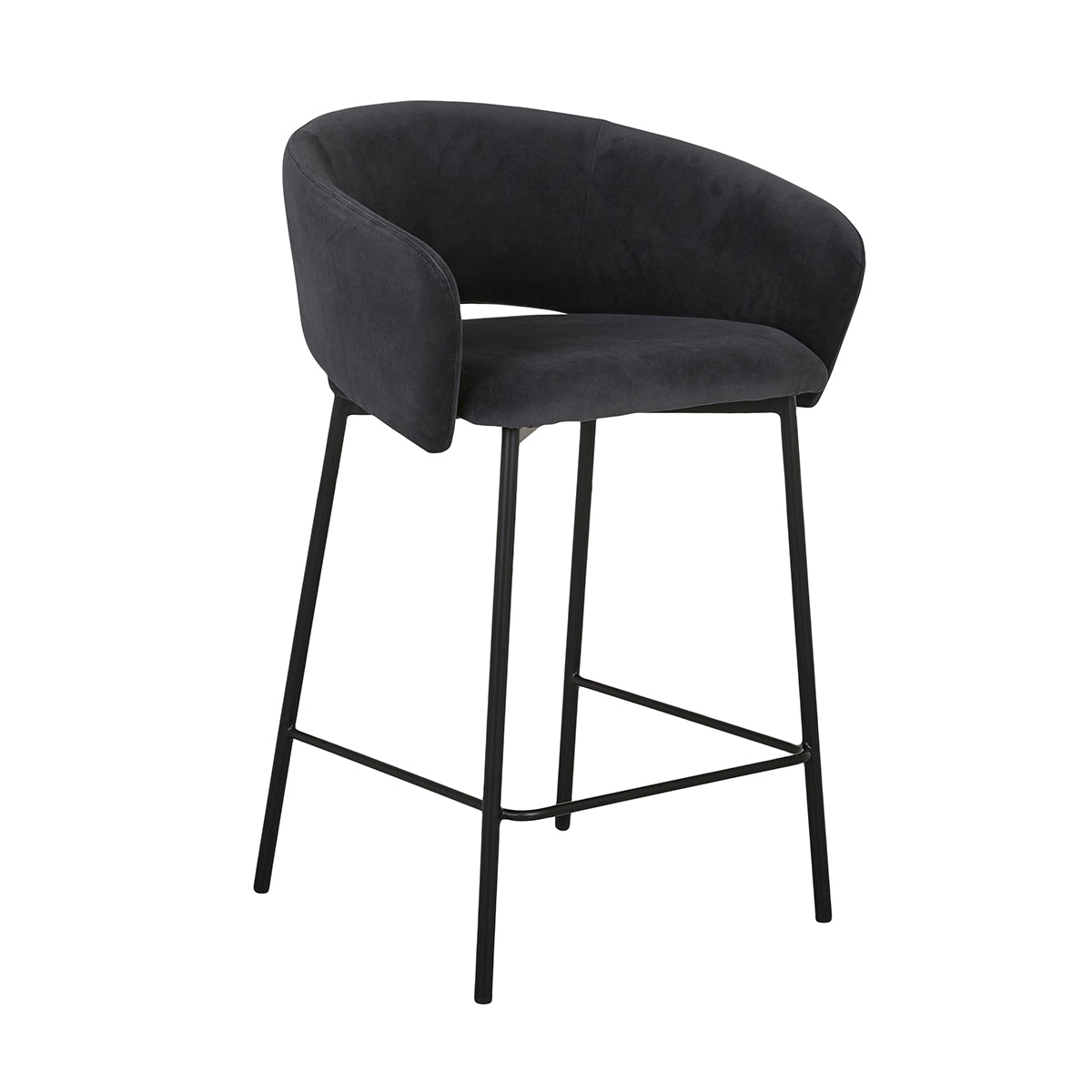 Asher Velvet Bar Stool 26