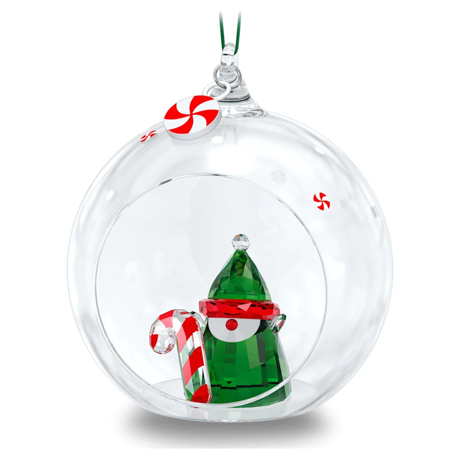 Festive Santa's Elf Ball Ornament - Christmas Tree Decoration for Holiday Cheer | Perfect for Home Decor, Gift Giving & Christmas Party Decorations