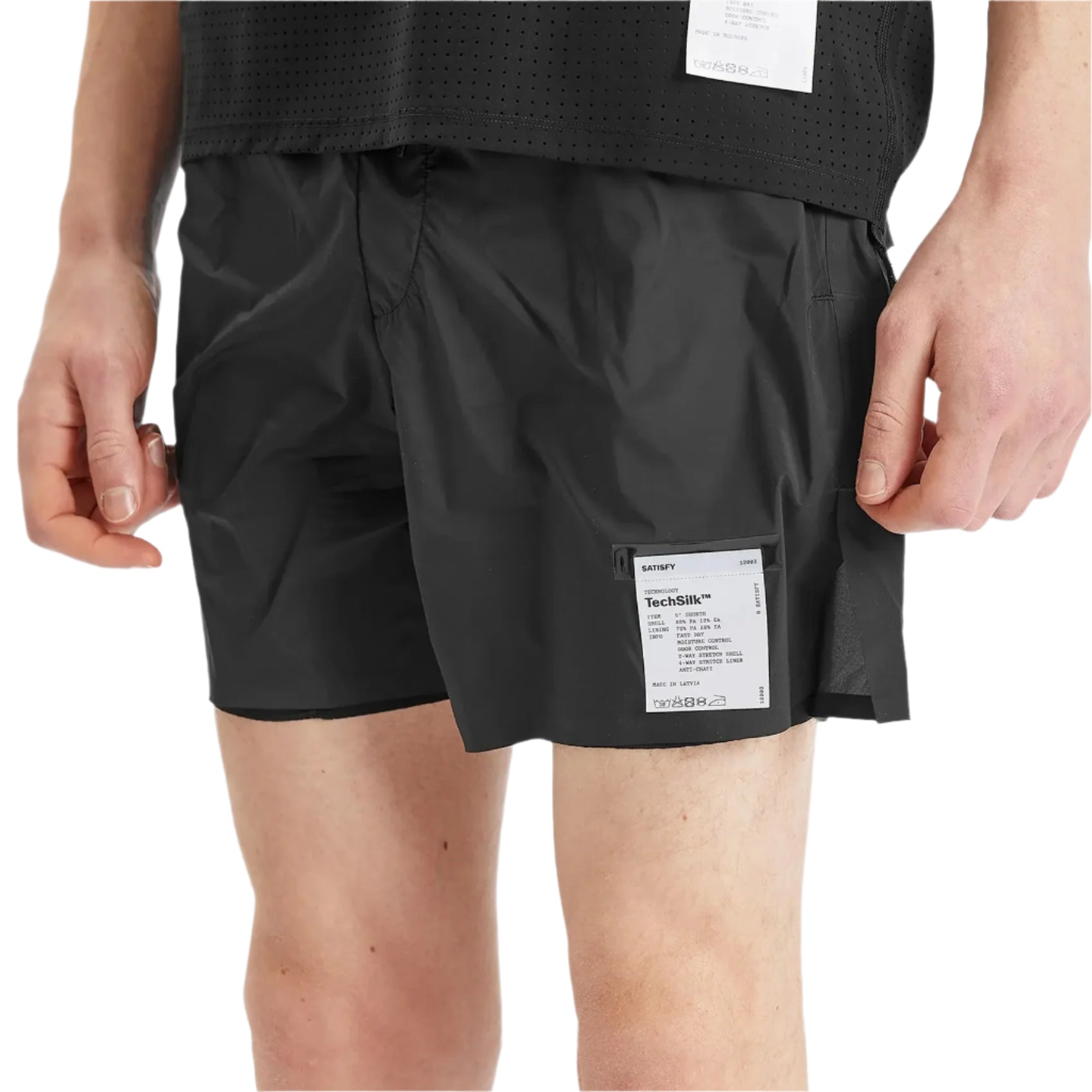 **Men's Satisfy TechSilk 5 Running Shorts – Lightweight & Breathable for Training, Jogging & Gym Workouts**