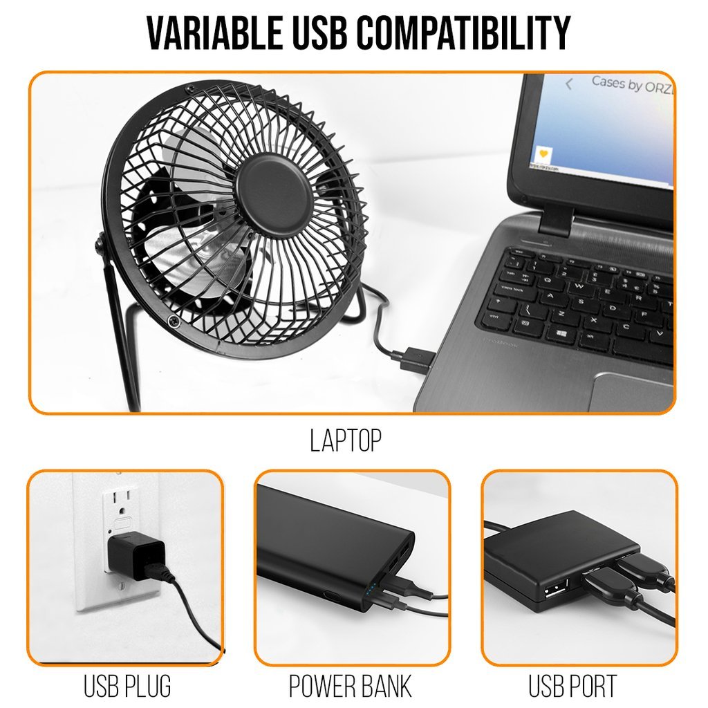 Retro Mini USB Desk Fan - 4