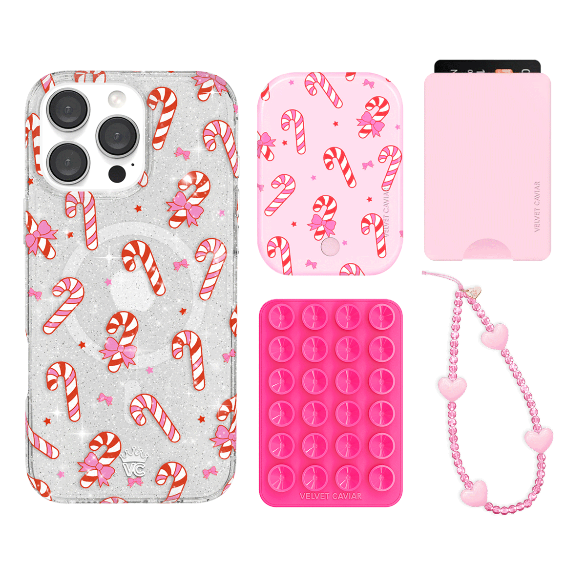 Peppermint Princess iPhone Wallet Case with Card Holder - Slim Protective Cover for iPhone 13/14/15 Pro Max - Perfect for Travel, Shopping & Everyday Use