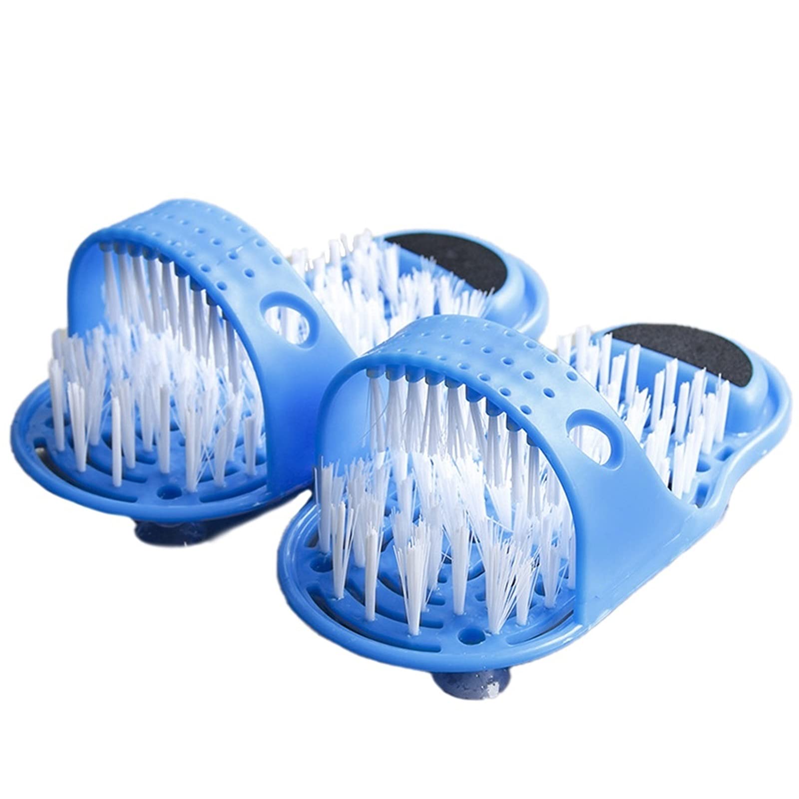Shower Foot Massager Slippers - Exfoliating Cleaning Massage Shoes with Non-Slip Design for Bathroom & Spa Use - Relaxing Foot Scrubber Washer for At-Home Pedicures and Stress Relief (One Size Fits Most)