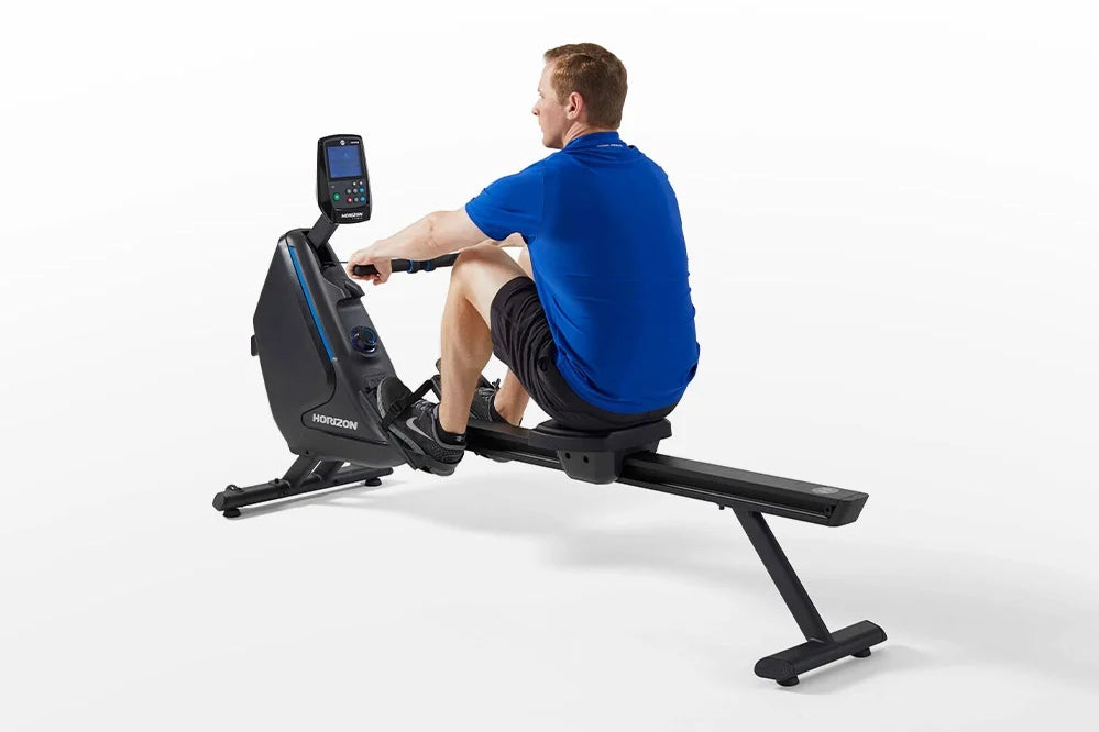 Horizon Oxford 6 Rowing Machine for Home Gym - Premium Indoor Rower with Smooth Magnetic Resistance for Full Body Workout | Perfect for Cardio Training, Weight Loss & Small Space Fitness