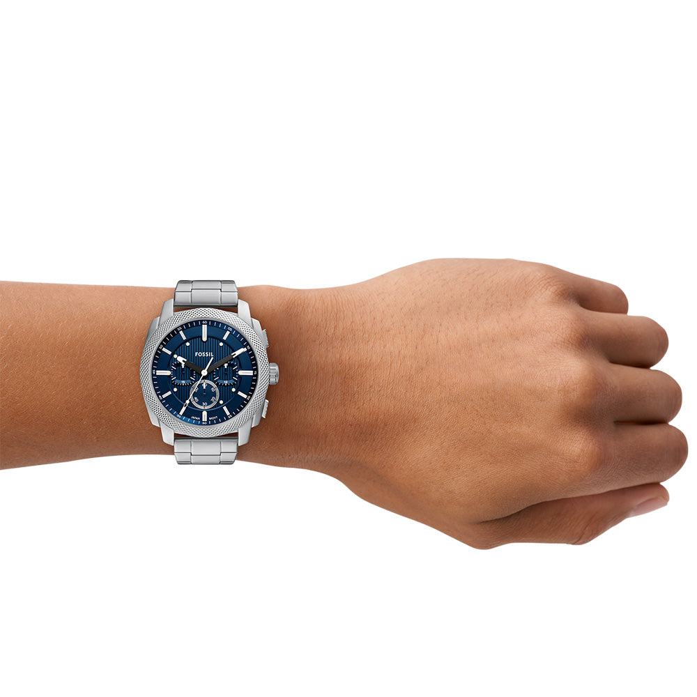 Fossil Machine FS6096 Chronograph Men's Watch - Stylish Analog Chronograph with Leather Strap for Casual & Business Wear