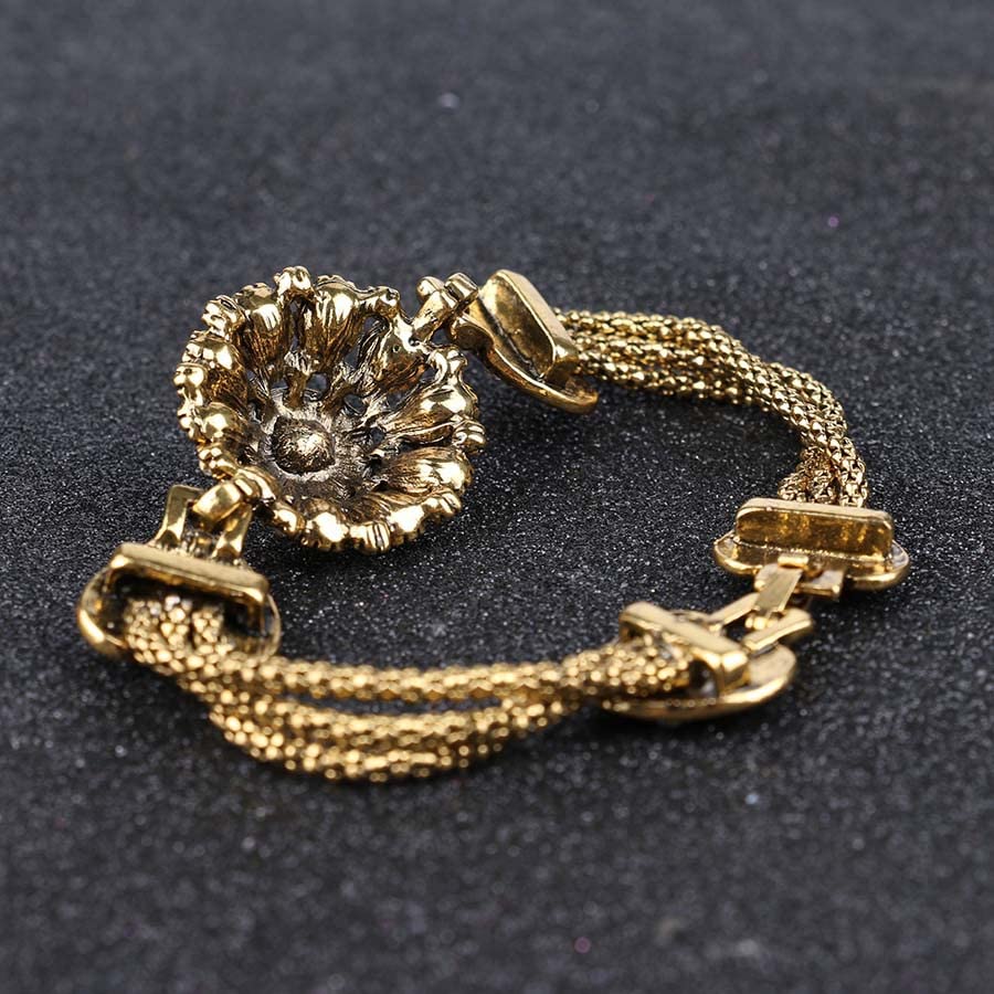 Bohemian Gold Color Bangle Bracelets for Women - Turkish Jewelry Handmade Bracelet - Perfect for Festivals, Parties & Boho Fashion Accessories