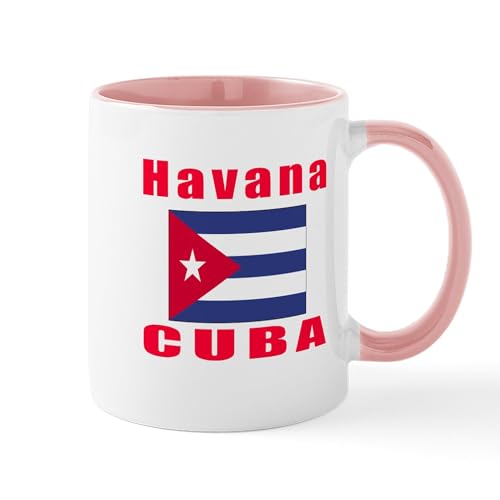 White/Pink Inside - Havana Cuba Designs Mug