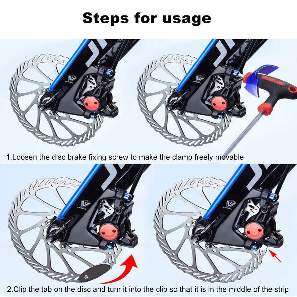 MTB Disc Brake Pad Alignment Tool - 2-Piece Bicycle Brake Adjuster for Mountain Bike Repair | Perfect for DIY Bike Maintenance & Professional Mechanic Use