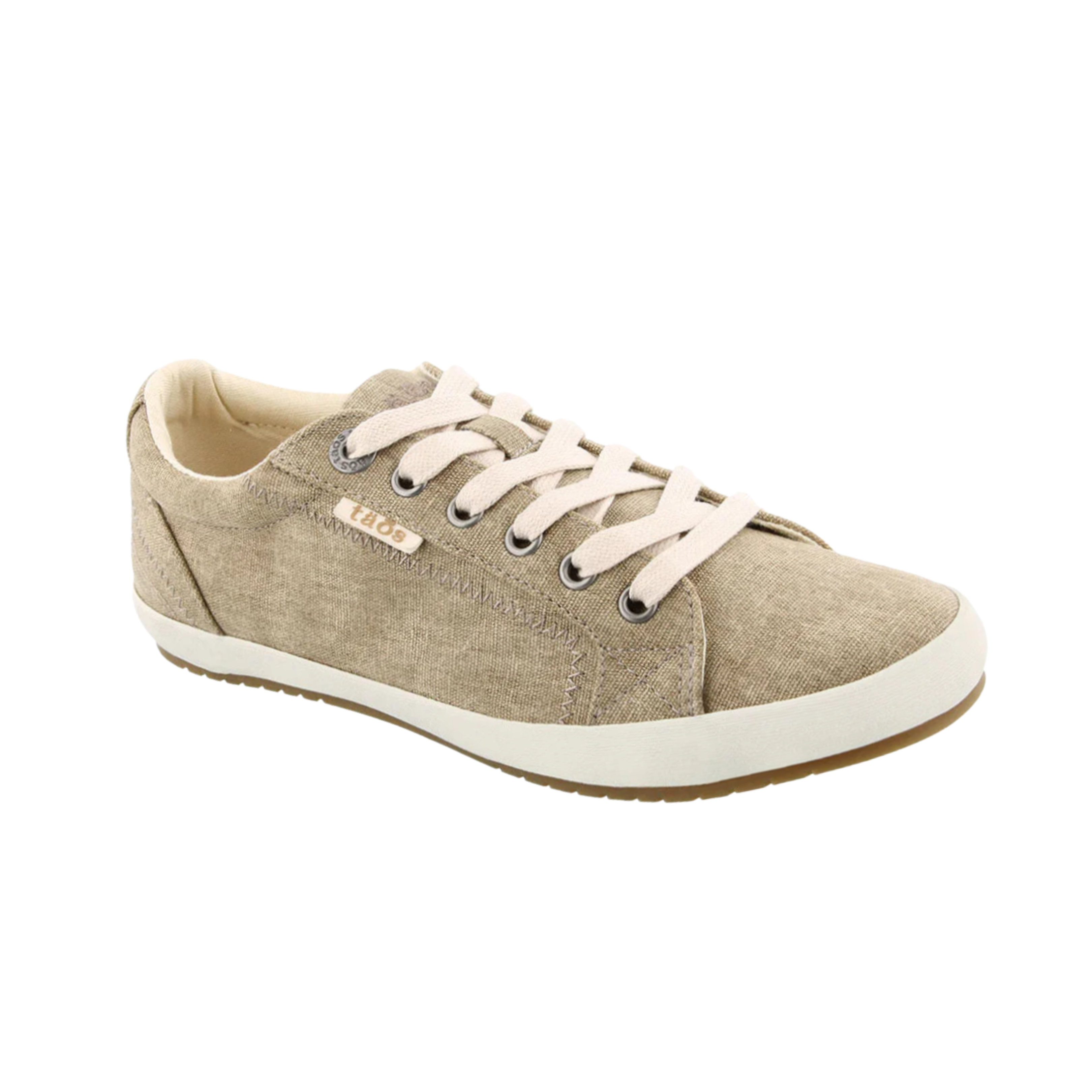Women's Star Khaki Wash Canvas Shoes - Comfortable & Stylish Casual Sneakers for Everyday Wear | Perfect for Walking, Running Errands & Outdoor Activities