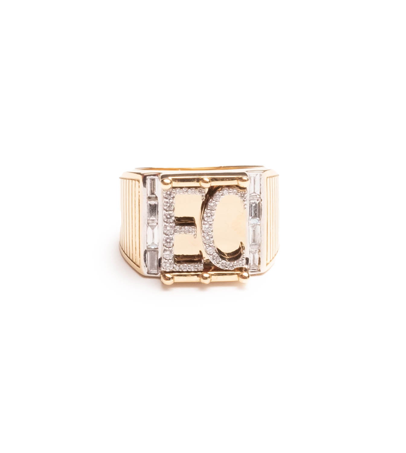 Custom Initial Pierced Diamond Ring - Personalized Name Letter Jewelry for Women - Perfect for Engagements, Anniversaries & Romantic Gifts