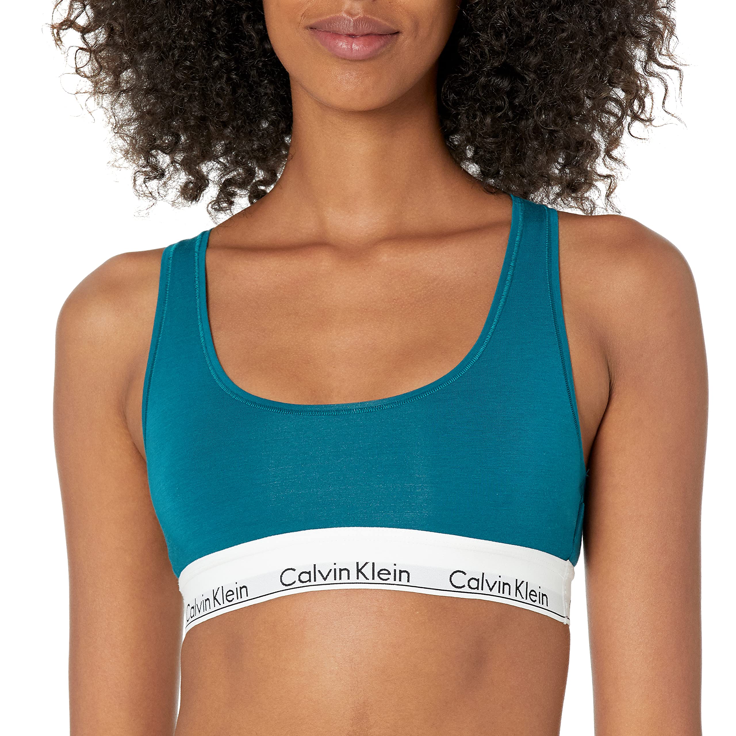 Calvin Klein Women's Modern Cotton Unlined Wireless Bralette - Comfortable Seamless Bra for Everyday Wear, Yoga & Lounge
