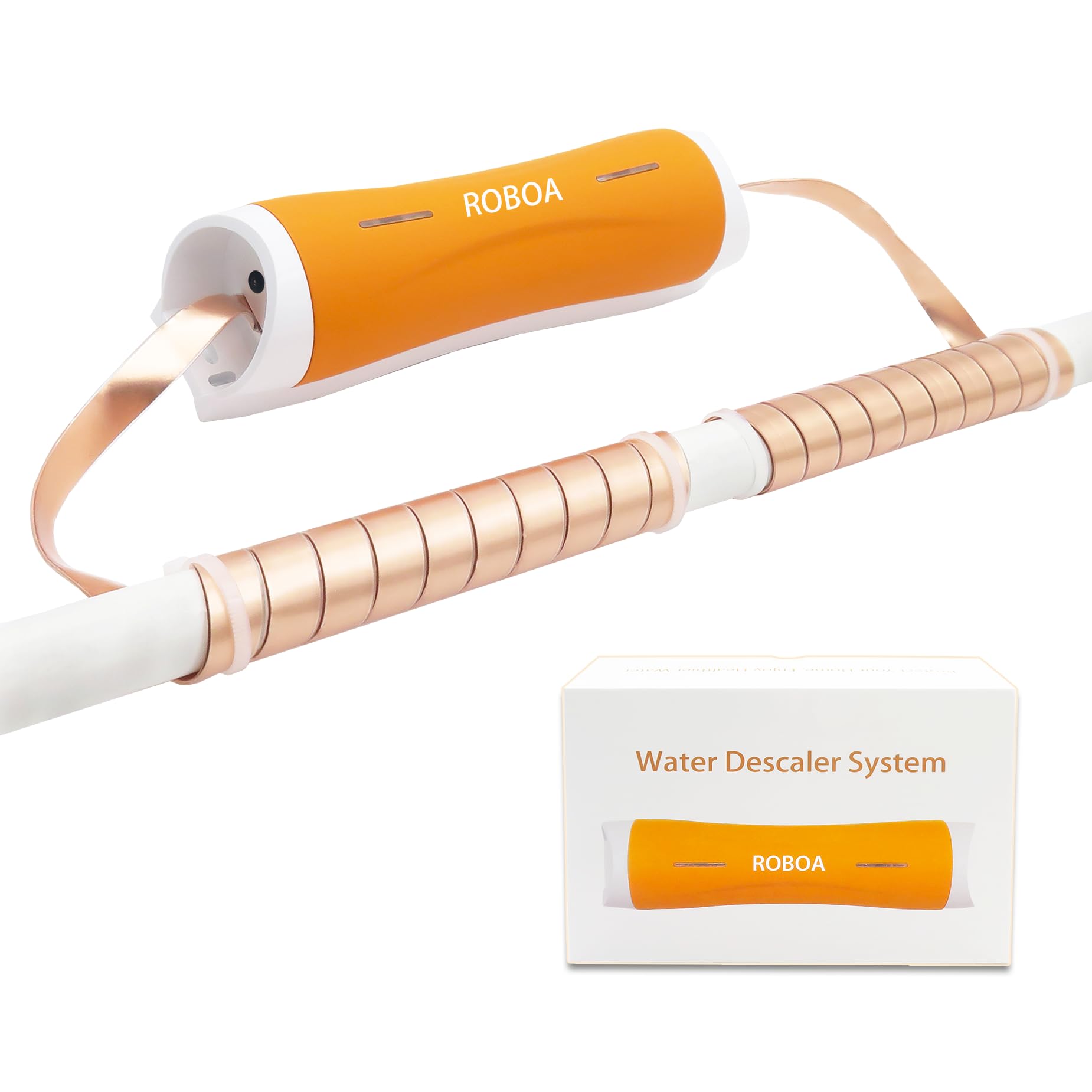Electronic Water Descaler & Salt-Free Water Softener System for Whole House - Reduces Limescale & Prevents Mineral Deposits | Perfect for Hard Water Areas, Protects Plumbing & Appliances