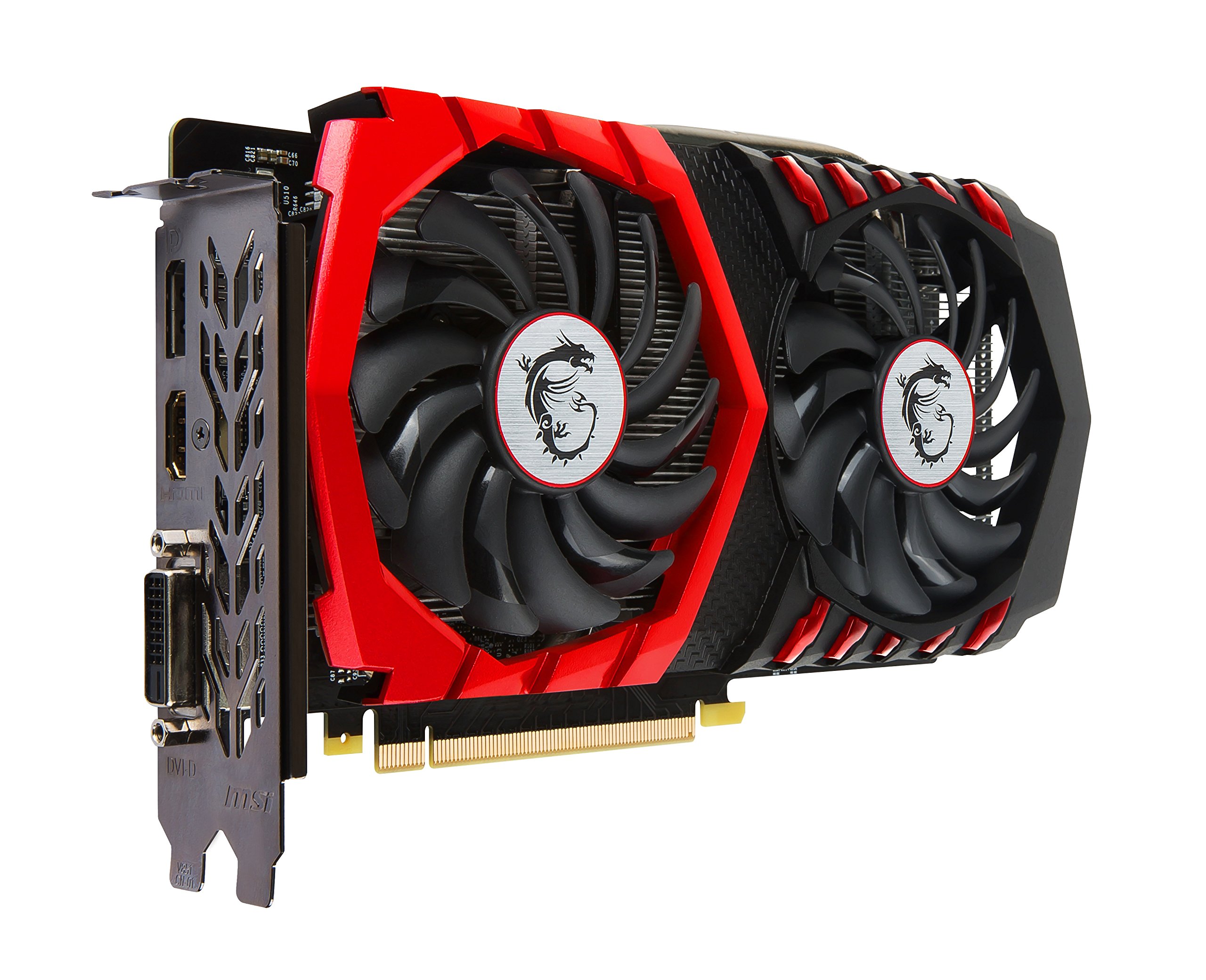 MSI GeForce GTX 1050 Ti GAMING X 4GB GDDR5 PCI Express 3.0 Graphics Card - High Performance Gaming GPU for PC Builds, VR Ready, 4K Video Editing & Esports Gaming