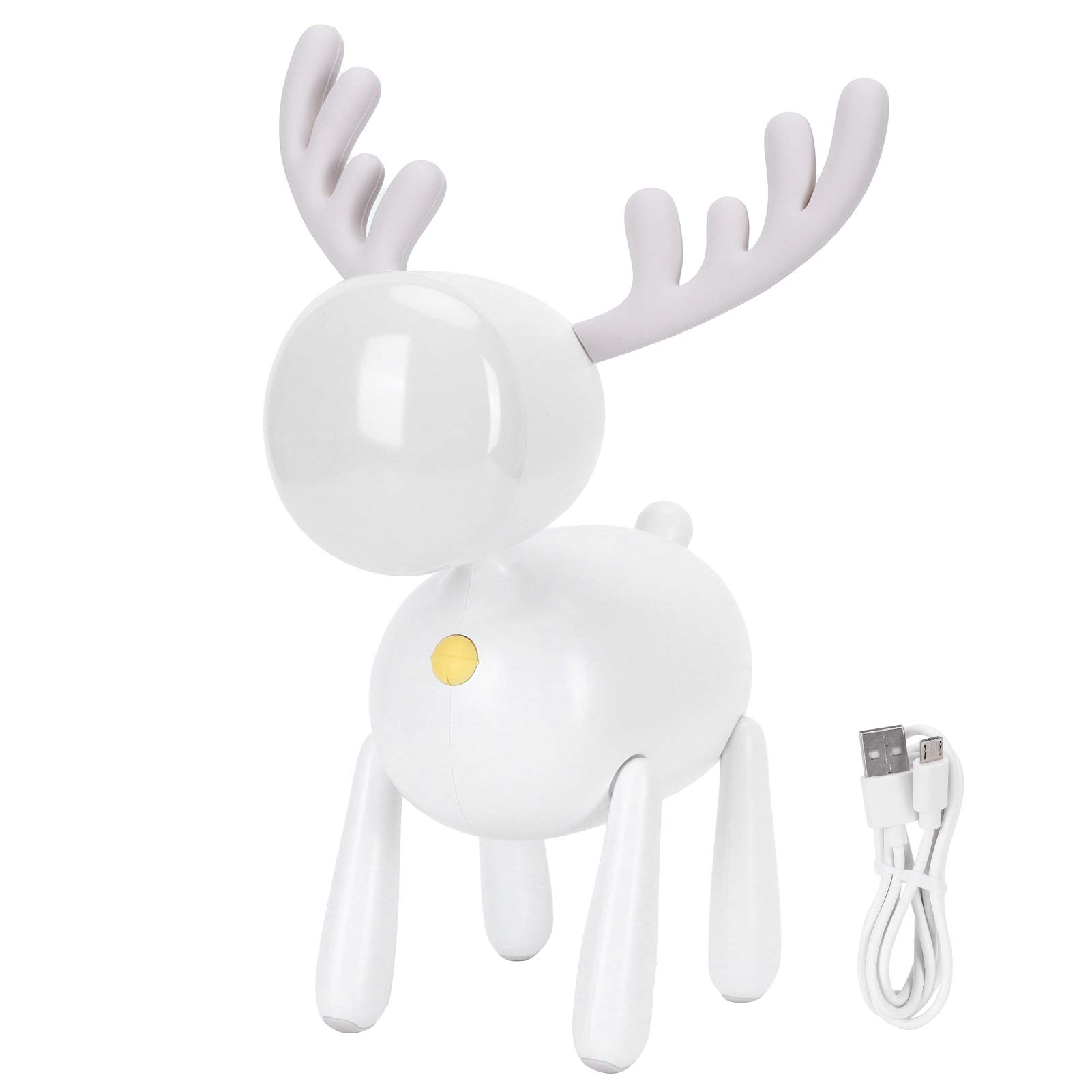 Modern LED Desk Lamp with Night Light - Elegant Small Bedside Lamp for Bedroom, Home Office, Study & Gift (White) - Perfect for Reading, Working & Relaxing at Night