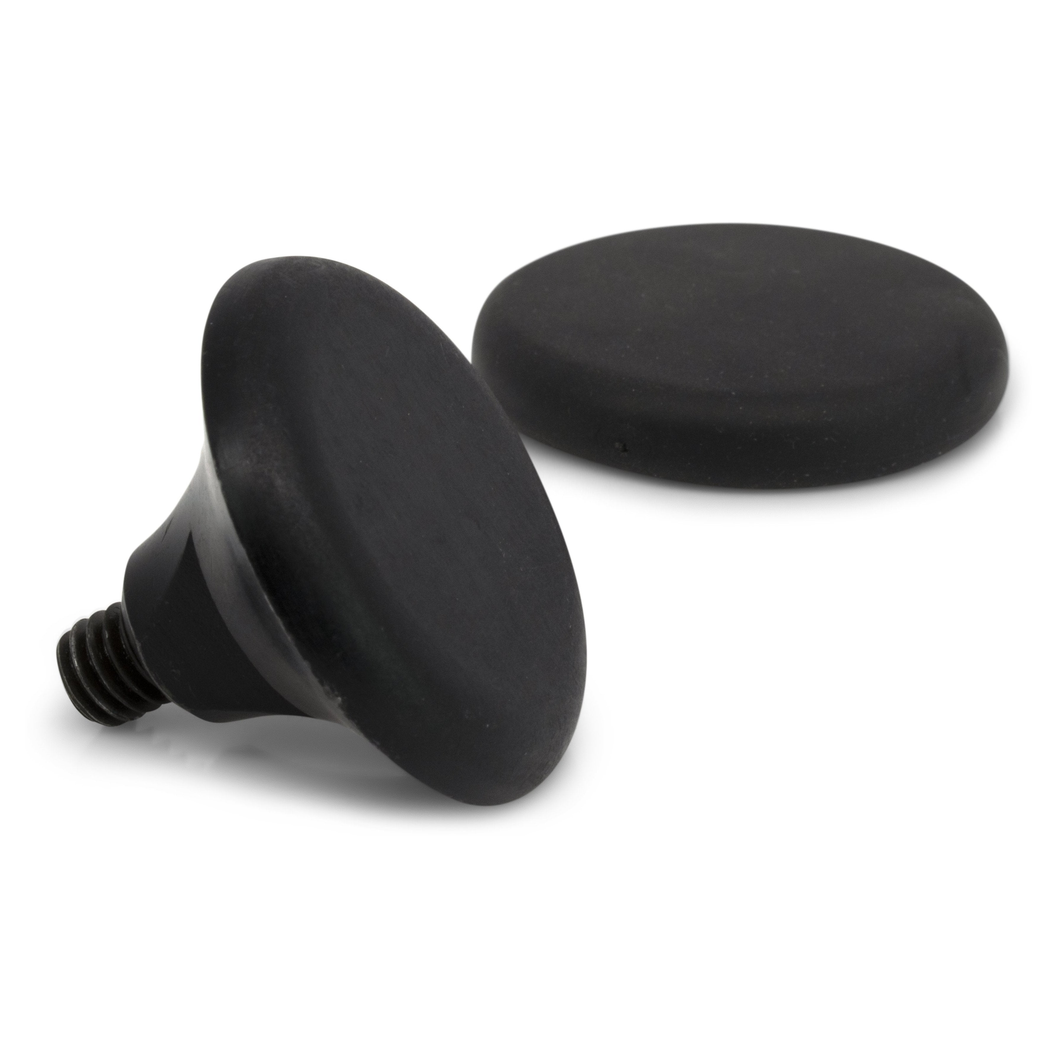 KECO Black Weighted Body Hammer with Mushroom Tip & Protective Cover - Deep Tissue Massage & Muscle Therapy Tool for Athletes & Pain Relief