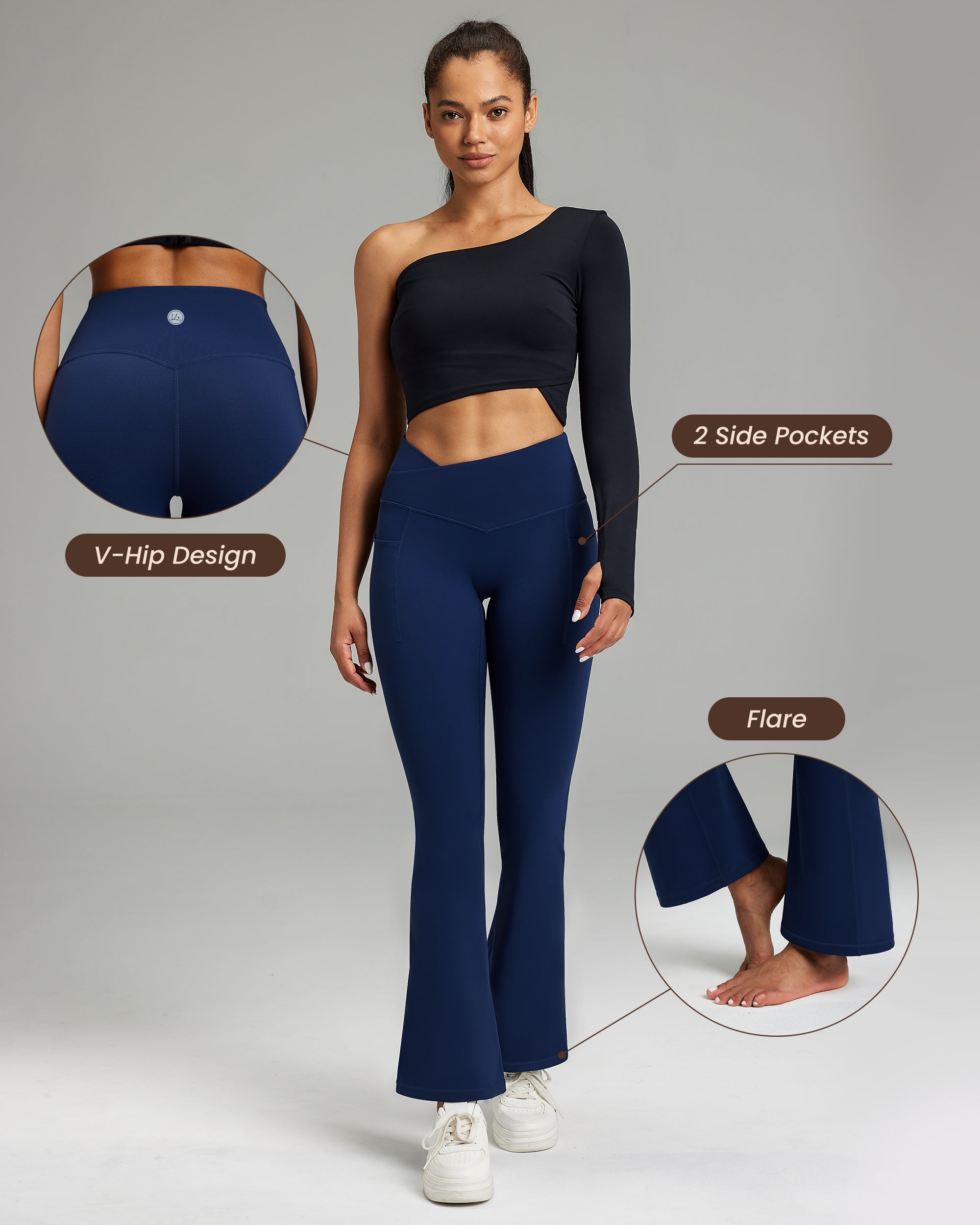 High Waist Flared Yoga Pants for Women - Stretchy Bootcut Leggings for Workout & Lounge | Perfect for Yoga, Gym, and Casual Wear