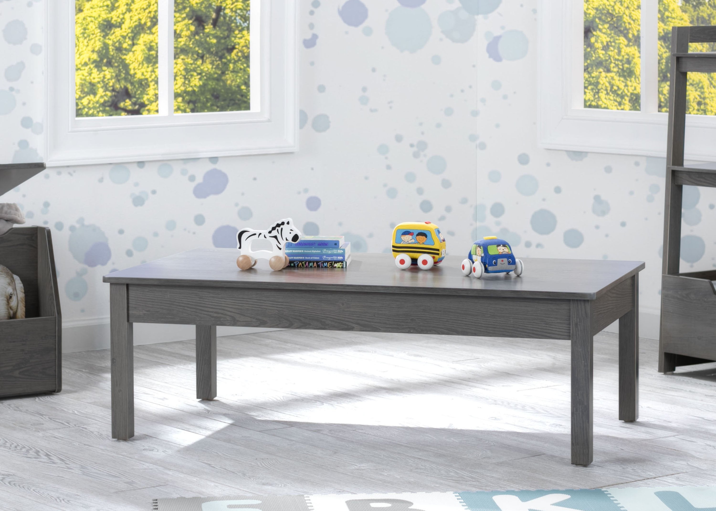 Adjustable Grow With Me Table - Expandable Kids Table for Toddlers to Teens - Perfect for Playroom, Study Desk & Dining (White)