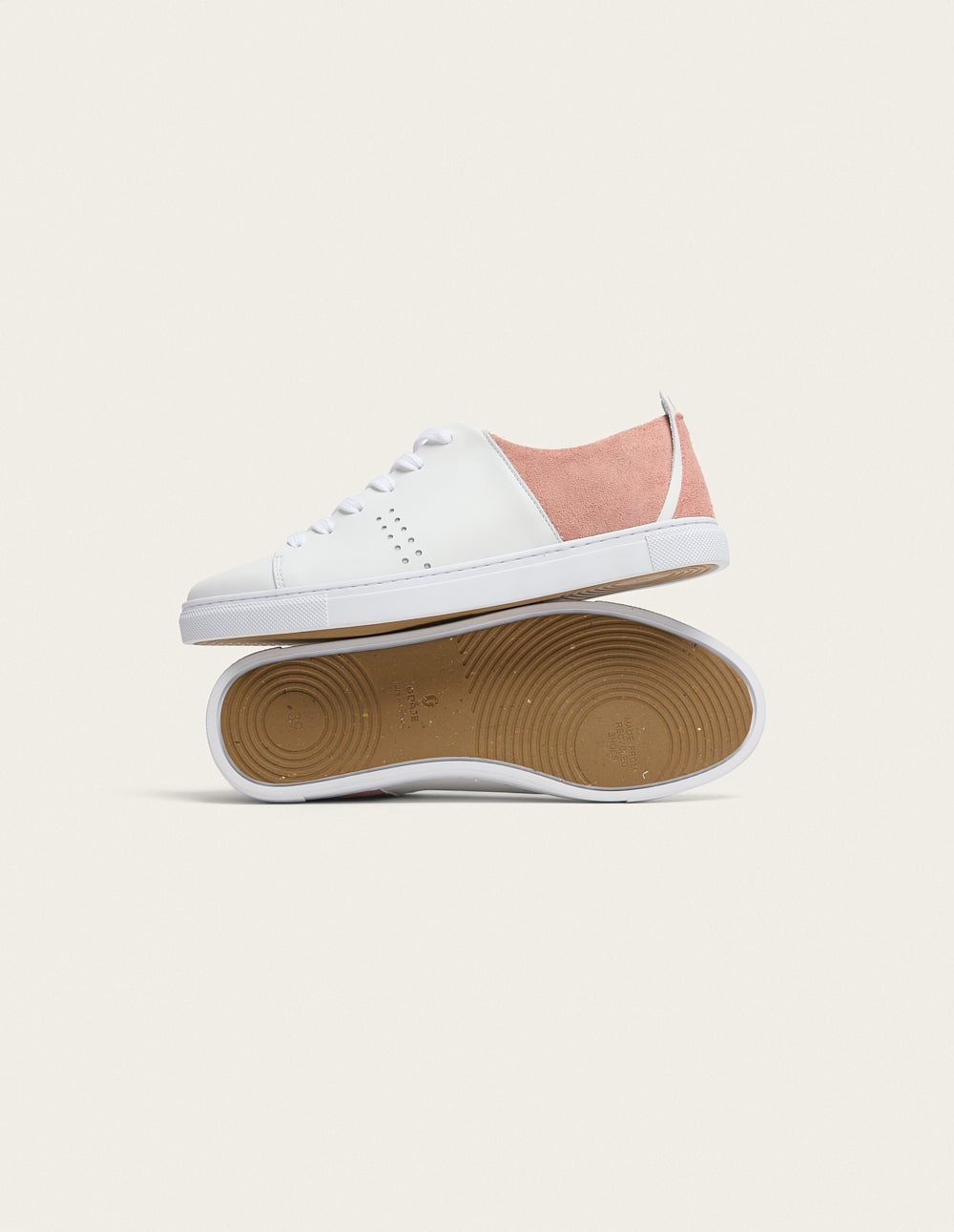 Renée White and Pink Low Baskets - Stylish Storage for Home, Office, and Gift Giving