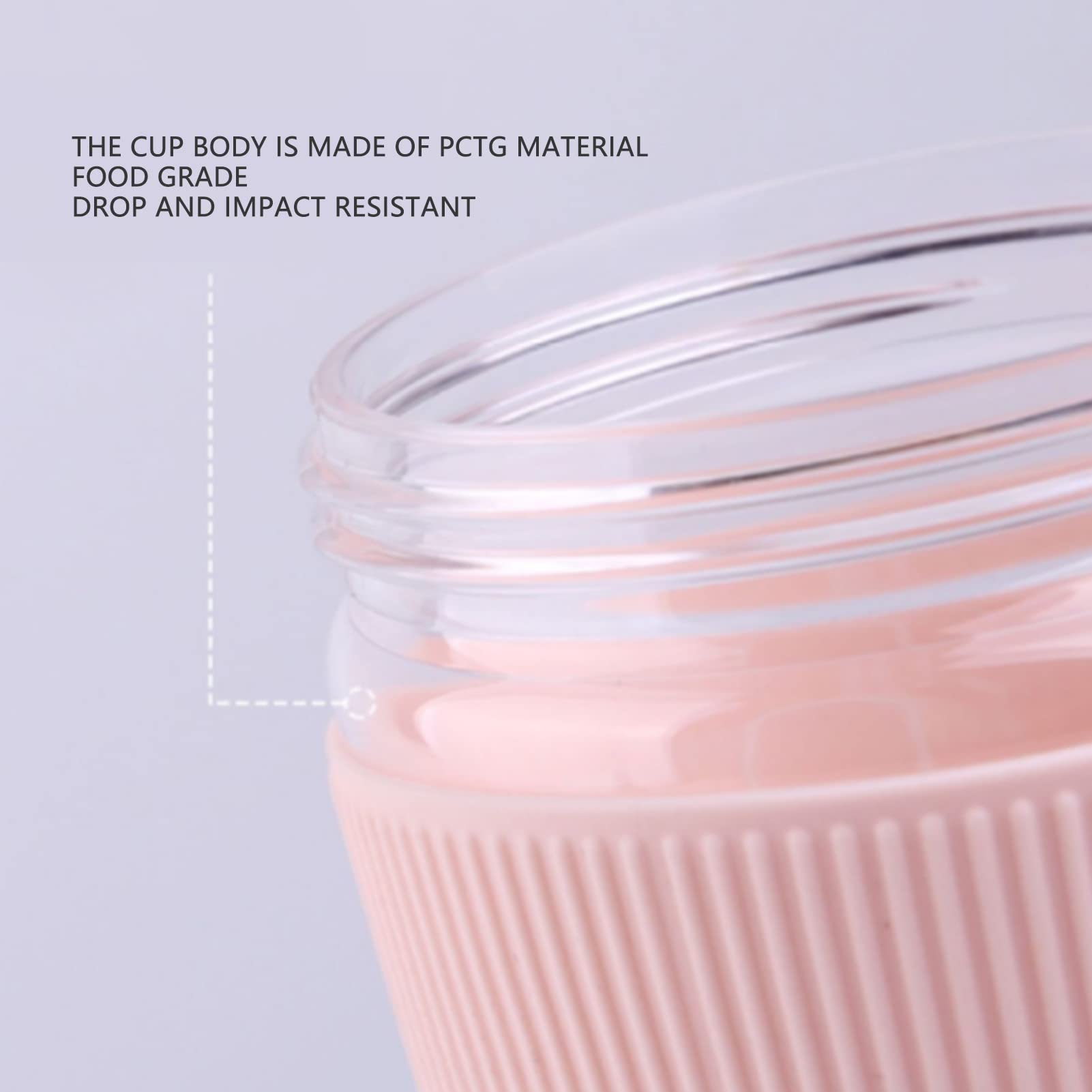 Portable USB Rechargeable Electric Juicer Cup - 300ML Mini Blender for Smoothies, Shakes, Fruits & Vegetables | Perfect for Gym, Office & Travel | Pink Mixing Bottle with Frozen Yogurt Function