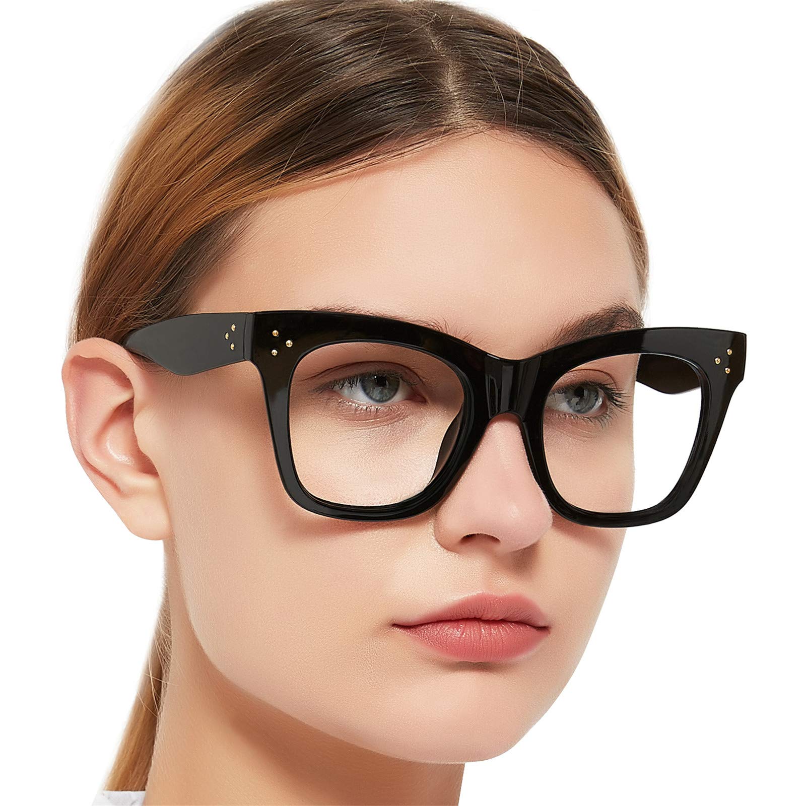 Blue Light Blocking Glasses for Women - Anti Eye Strain Computer & Gaming Glasses with Glare Filter - Perfect for Office Work, Online Classes & Nighttime Screen Use