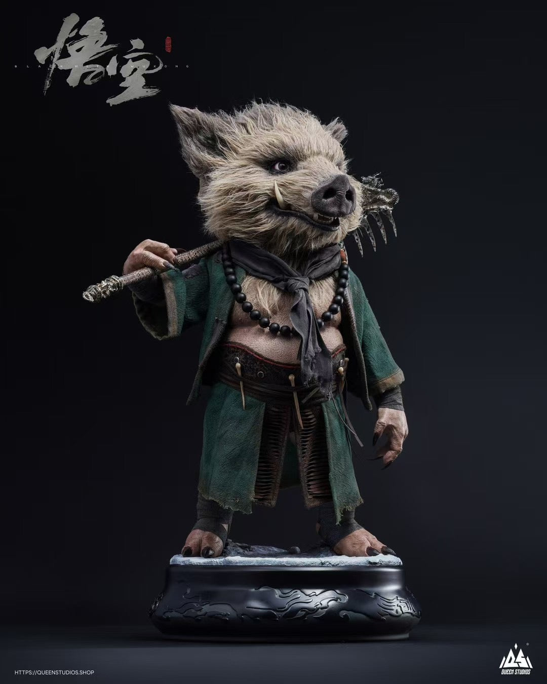 Queen Studio Licensed Zhu Bajie Statue - Authentic Chinese Mythology Collectible for Home Decor & Gift Giving | Perfect for Anime Fans, Feng Shui & Asian Culture Enthusiasts